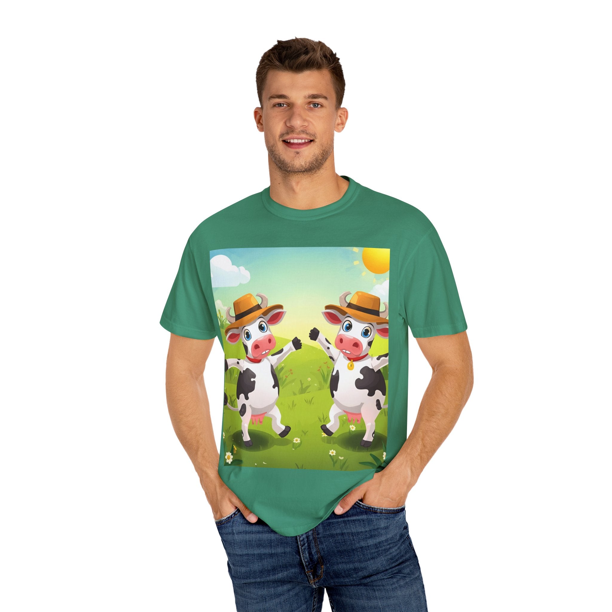 Cute Cow Fun Farm Playful Cow Graphic T-Shirt, Fun Tee for Kids, Animal Lovers, Farm Life, Casual Wear, Summer Vibes, Birthday Gift