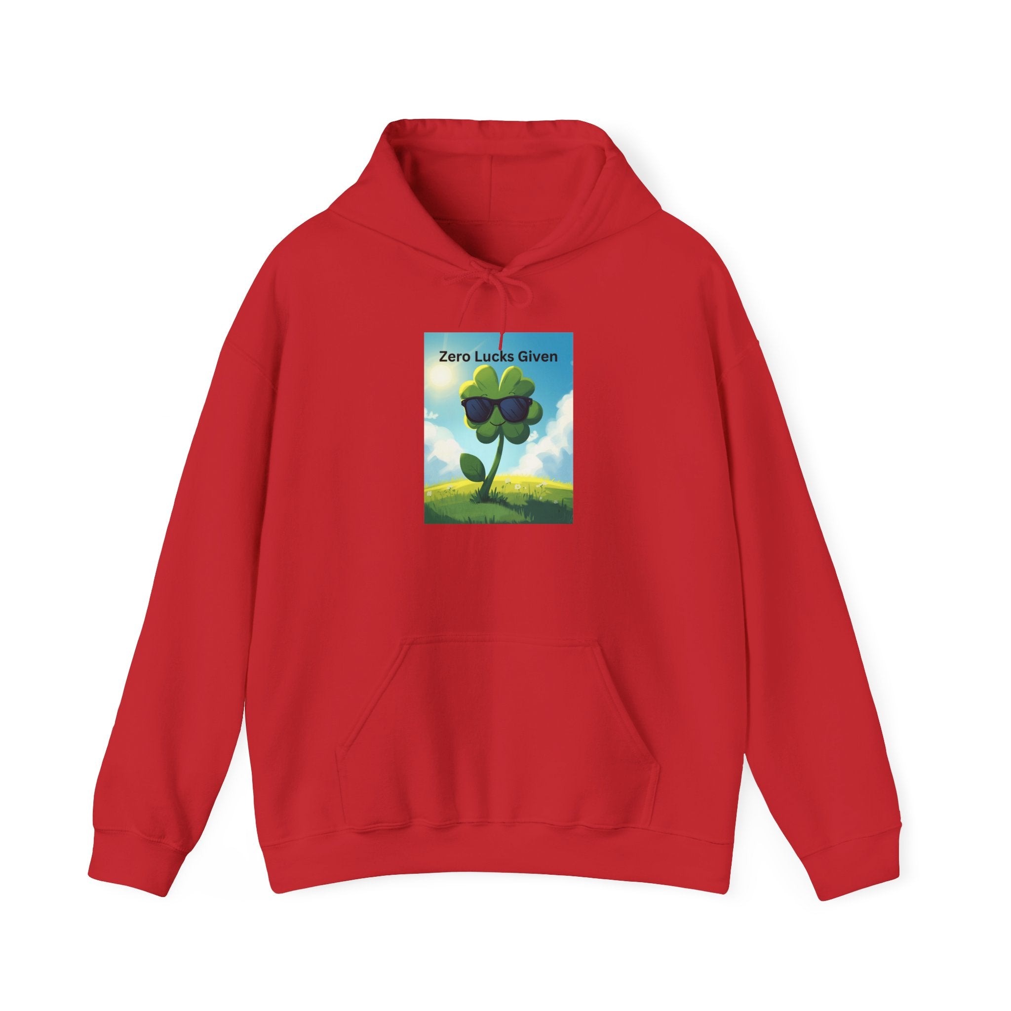 Chill Vibes Hooded Sweatshirt - Plant Power, Casual Wear, Nature Lover Gift, Relaxing Style, Zero Luck Given
