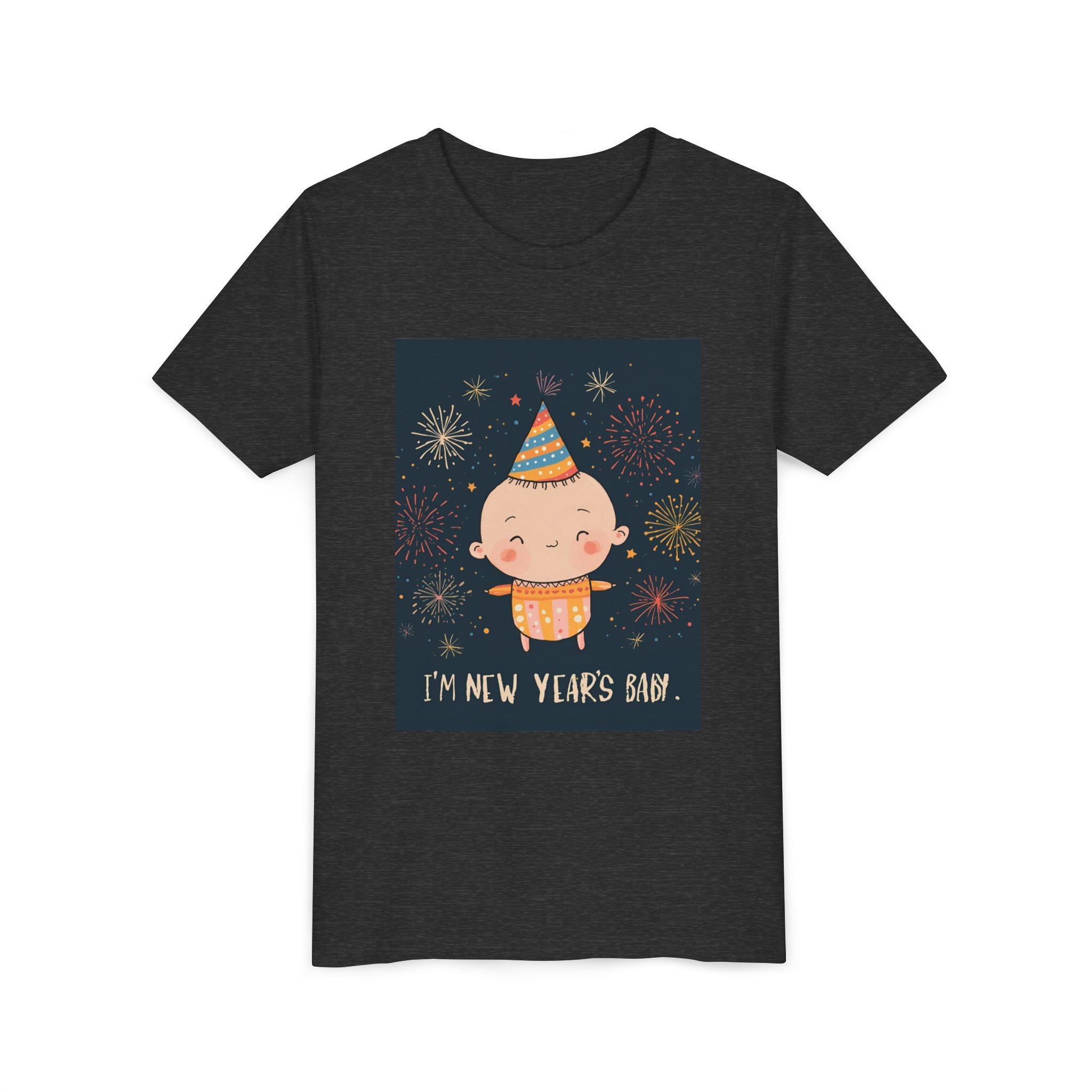 I Am A New Years Baby Youth Short Sleeve Tee