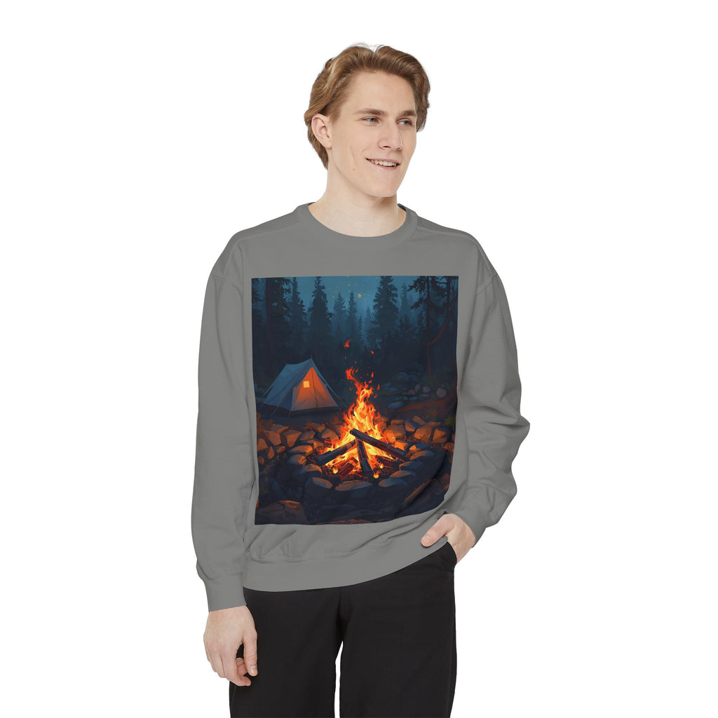 Cozy Campfire Unisex Garment-Dyed Sweatshirt