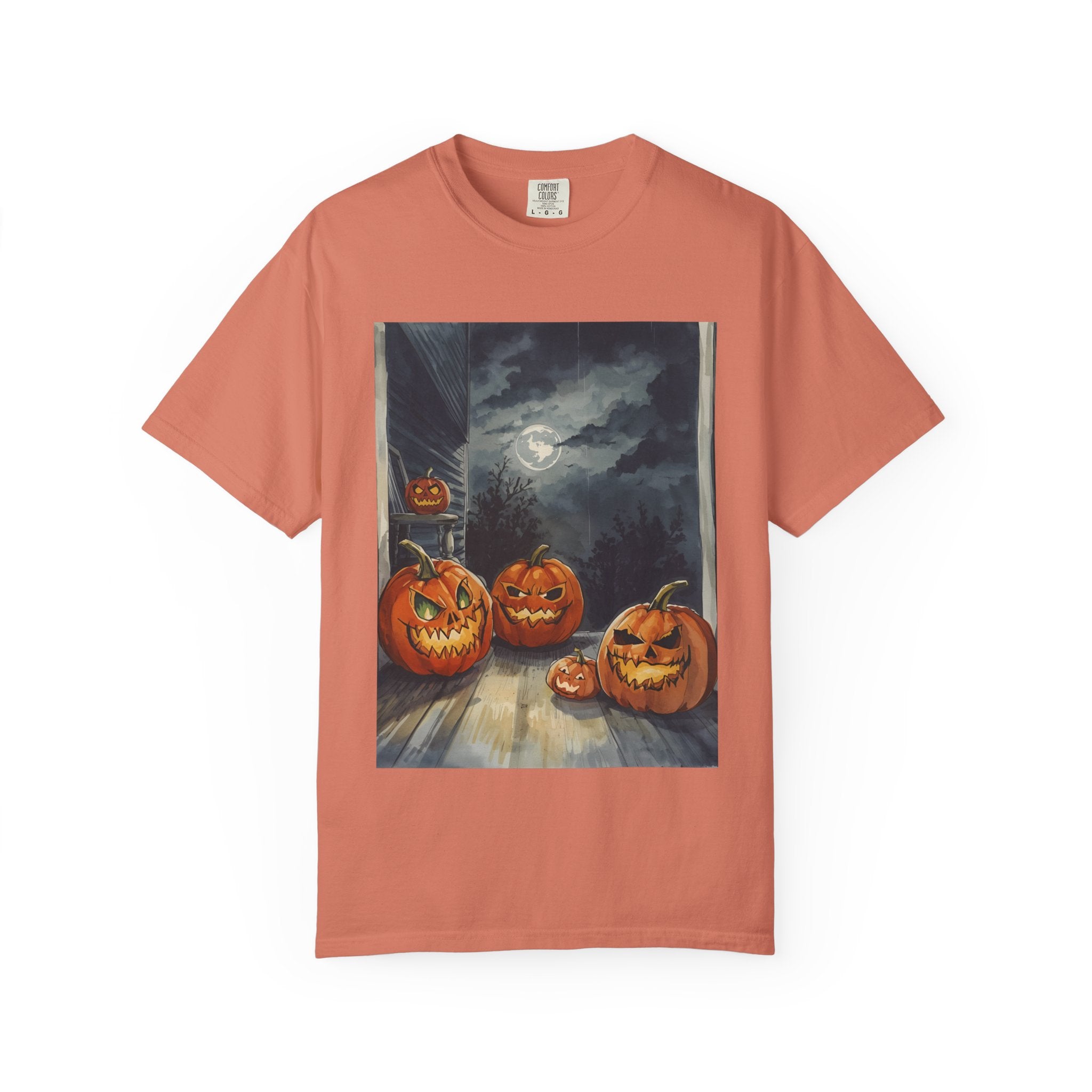 Halloween Pumpkin Scary T-shirt - Perfect for Fall Celebrations, Trick or Treat, Autumn Fashion, Costume Party, Spooky Vibes