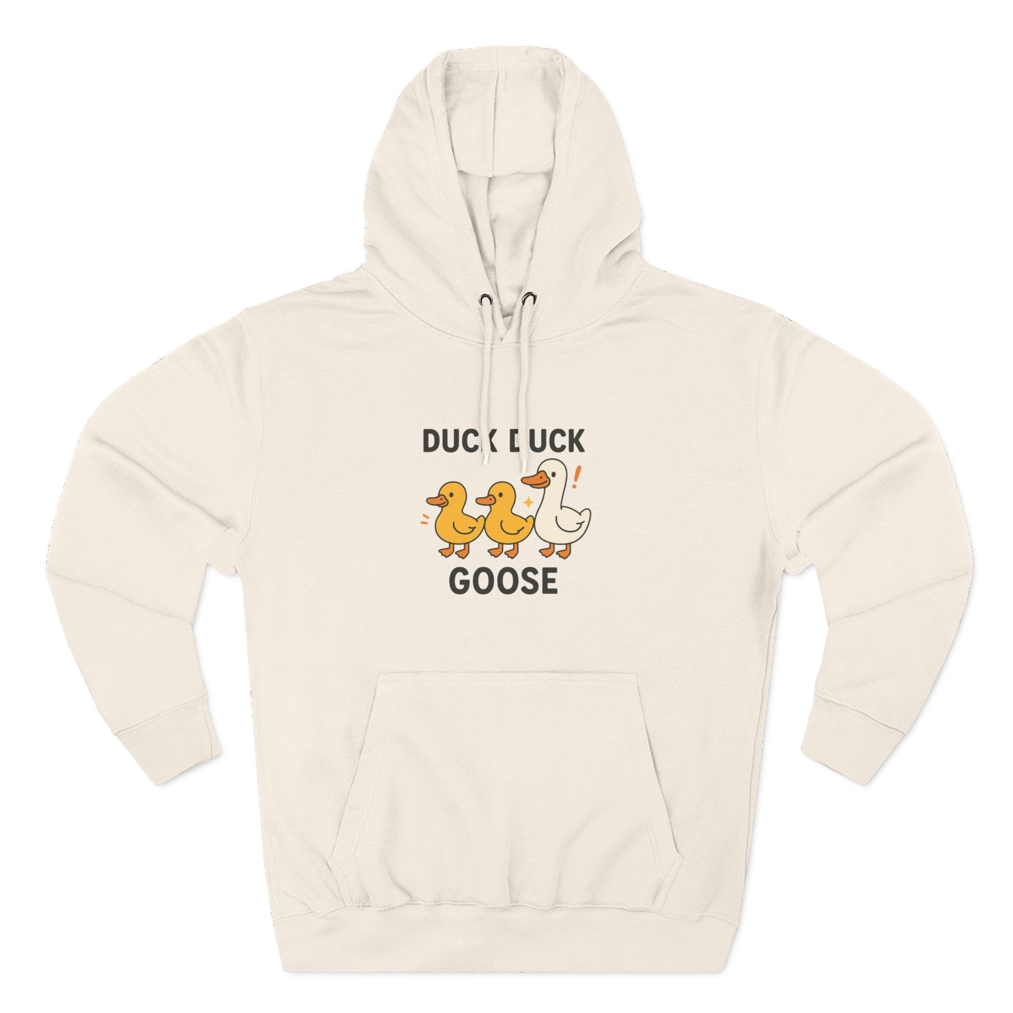 Cute Duck Duck Goose Hoodie, Funny Fleece Sweatshirt, Gift for Kids and Adults, Perfect for Fall and Casual Wear