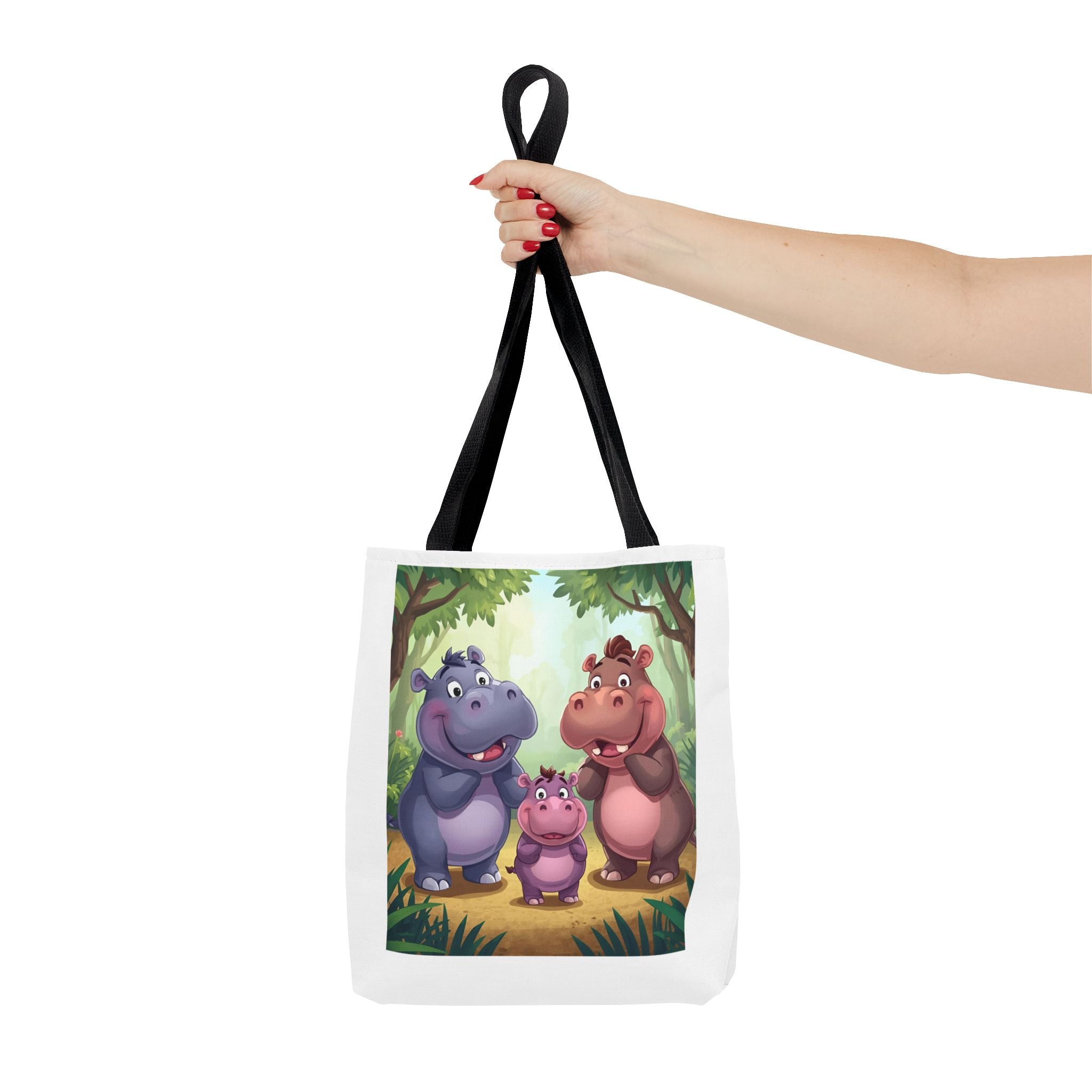 Hippo Cute Tote Bag (AOP)