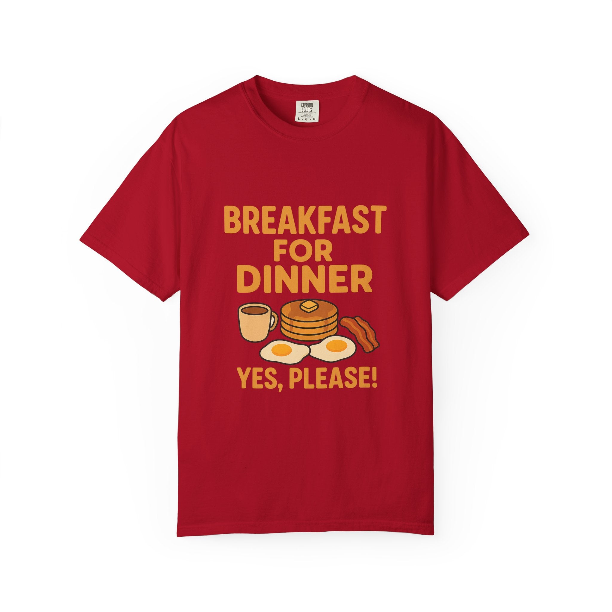 Cute Breakfast for Dinner Unisex T-shirt | Fun Foodie Tee, Gift for Food Lovers, Casual Wear, Brunch Shirt, Breakfast Lovers