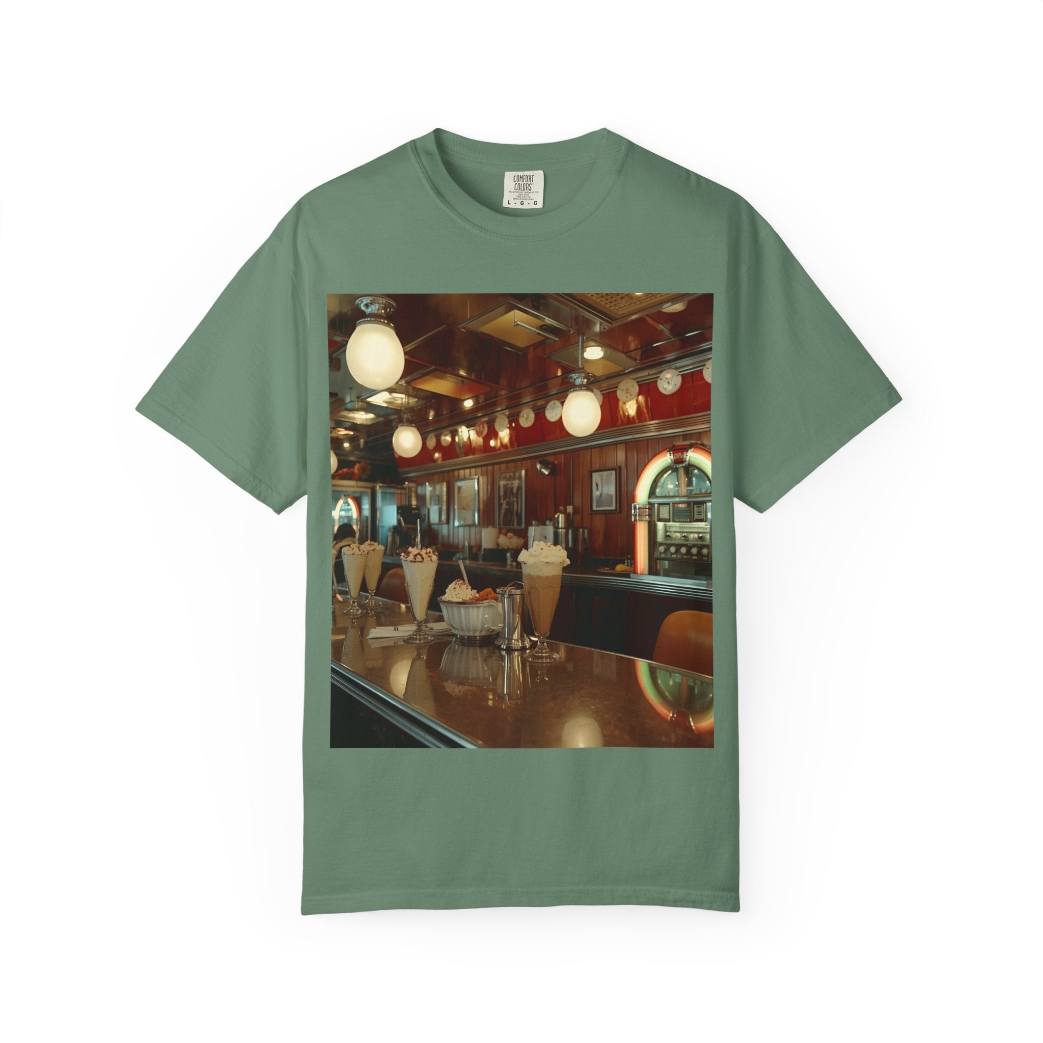 Cozy Vintage Café Vibe Unisex T-shirt, Casual Tee, Retro Style, Gift for Coffee Lovers, Summer Fashion, Everyday Wear