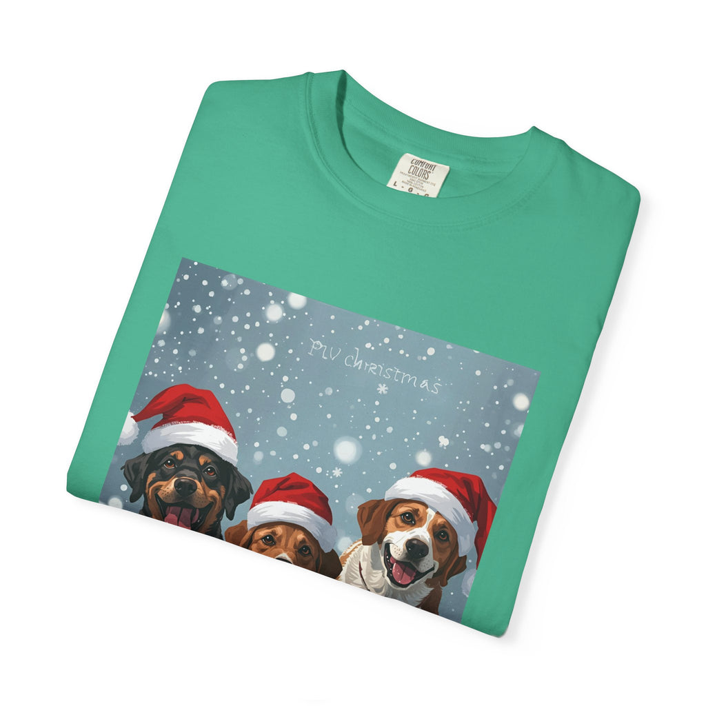 Cute Festive Christmas Dog Lover T-Shirt, Cute Holiday Shirt, Unisex Christmas Apparel, Gift for Pet Owners, Winter Celebration Tee