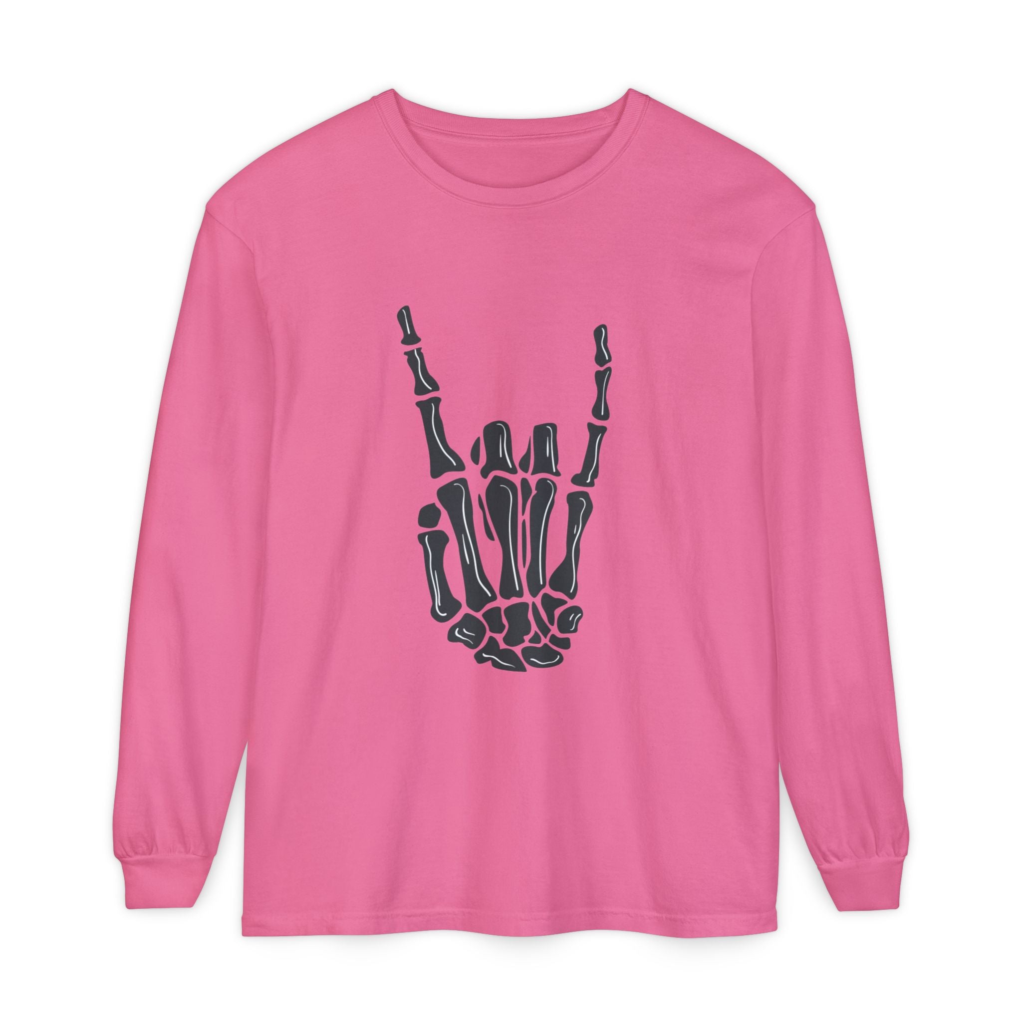 Rock On Unisex Garment-dyed Long Sleeve T-Shirt