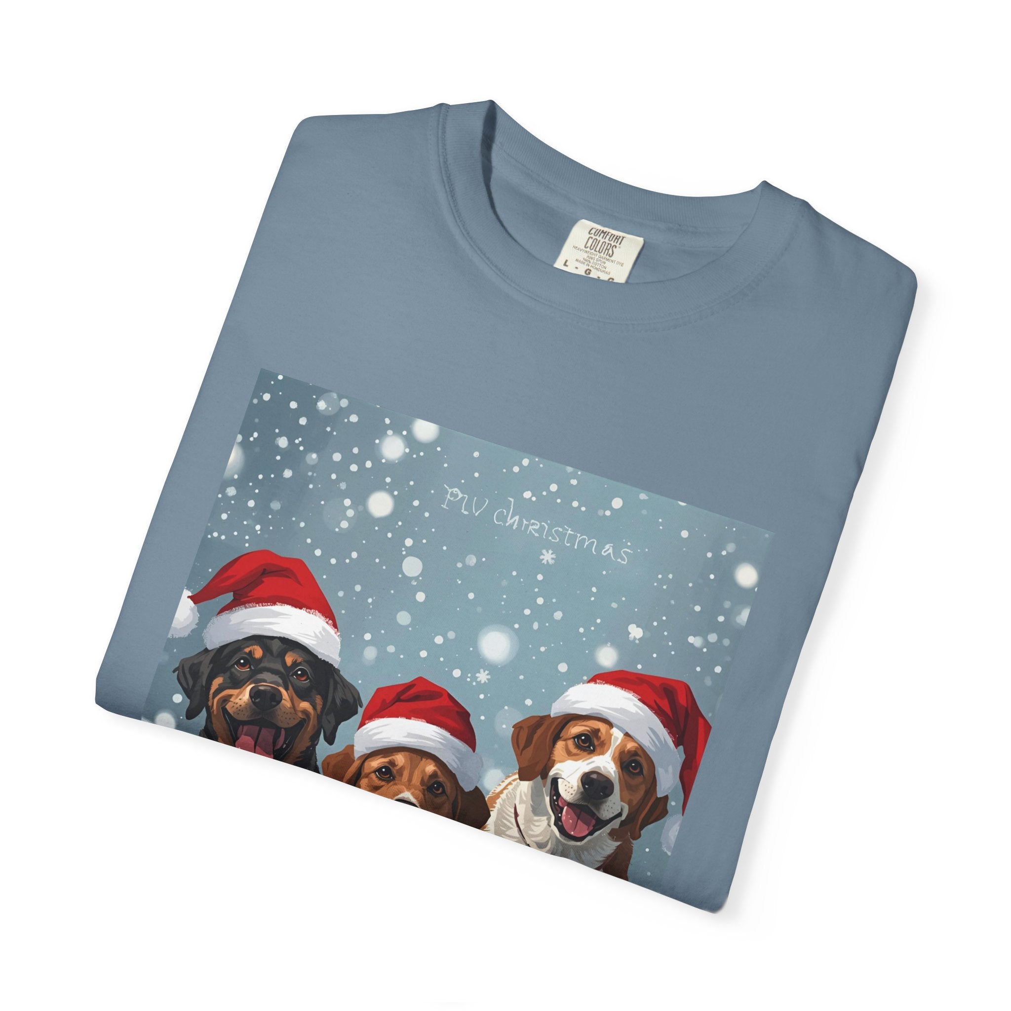 Cute Festive Christmas Dog Lover T-Shirt, Cute Holiday Shirt, Unisex Christmas Apparel, Gift for Pet Owners, Winter Celebration Tee