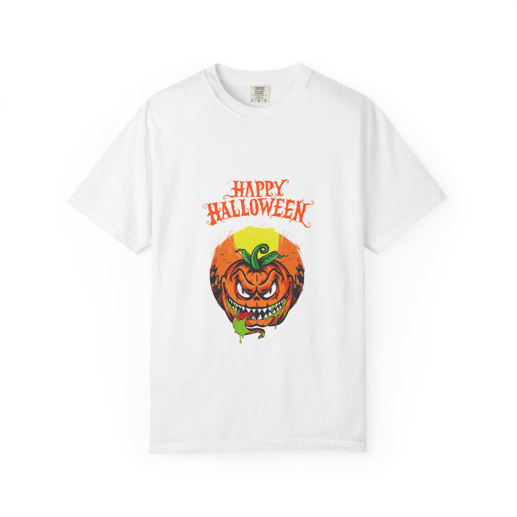 Scary Halloween Pumpkin Unisex T-Shirt, Spooky Shirt for Fall, Halloween Costume Tee, Cute Autumn Top, Trick or Treat Shirt