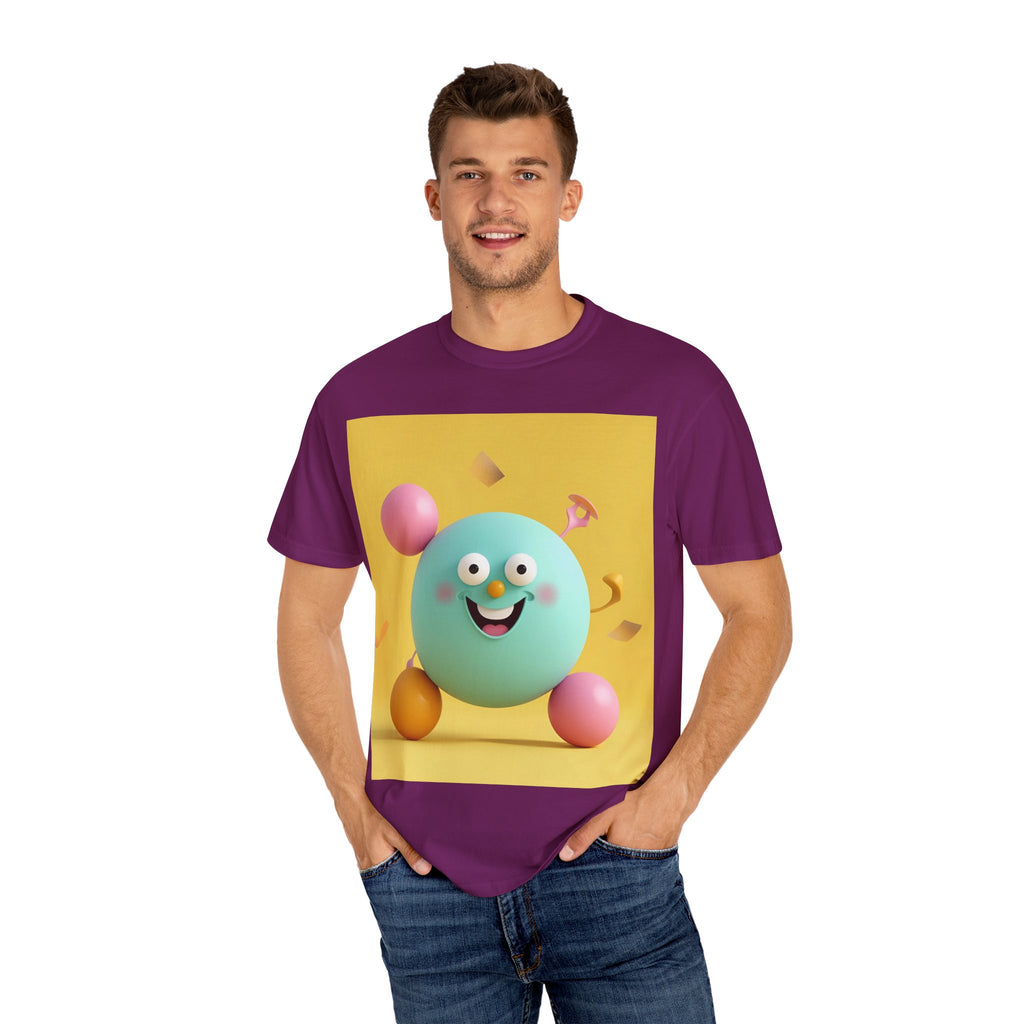 Playful Colorful Cartoon T-Shirt, Fun Graphic Tee, Summer Casual Wear, Gift for Kids and Adults, Birthday Party Outfit, Unique Design