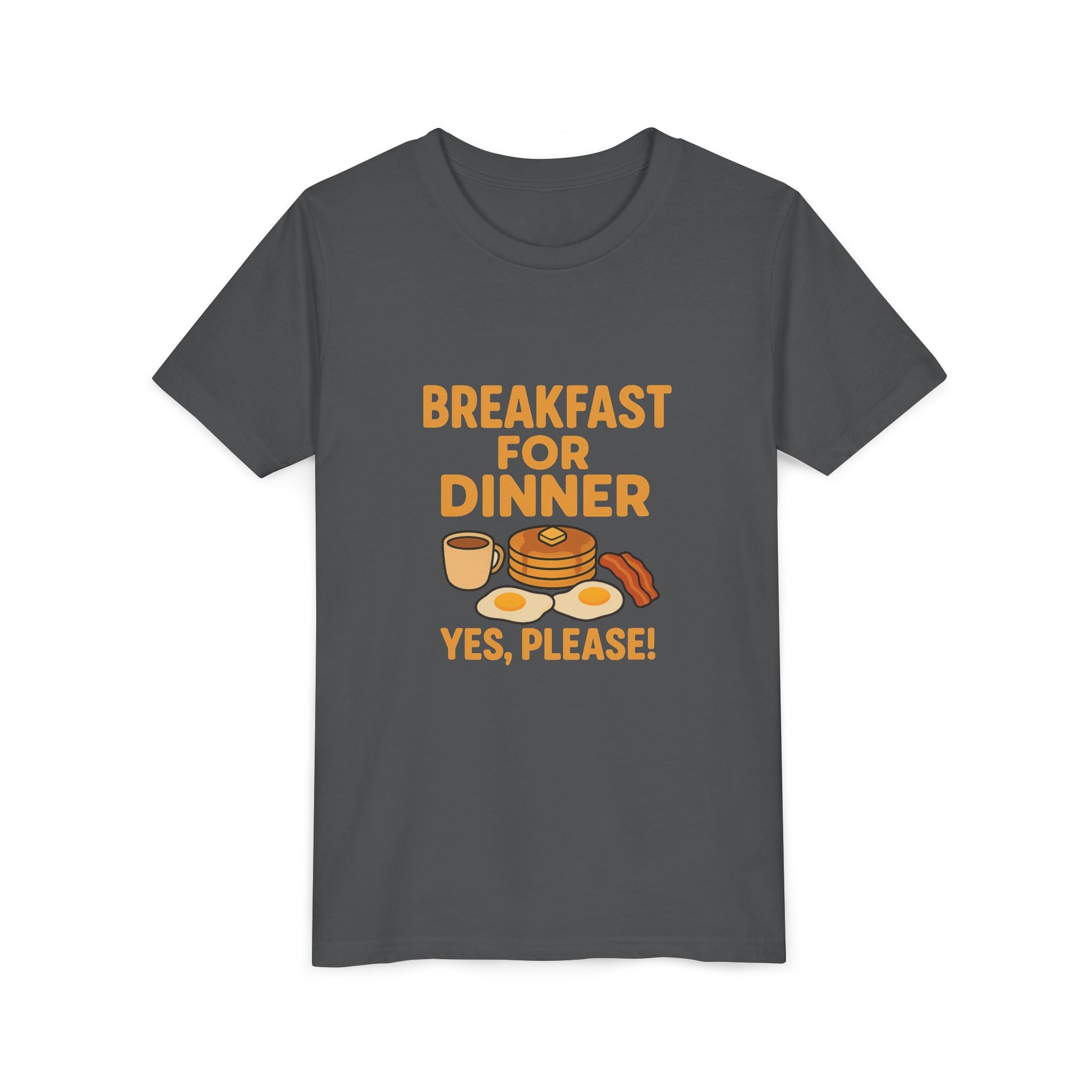 Breakfast For Dinner Youth Short Sleeve Tee