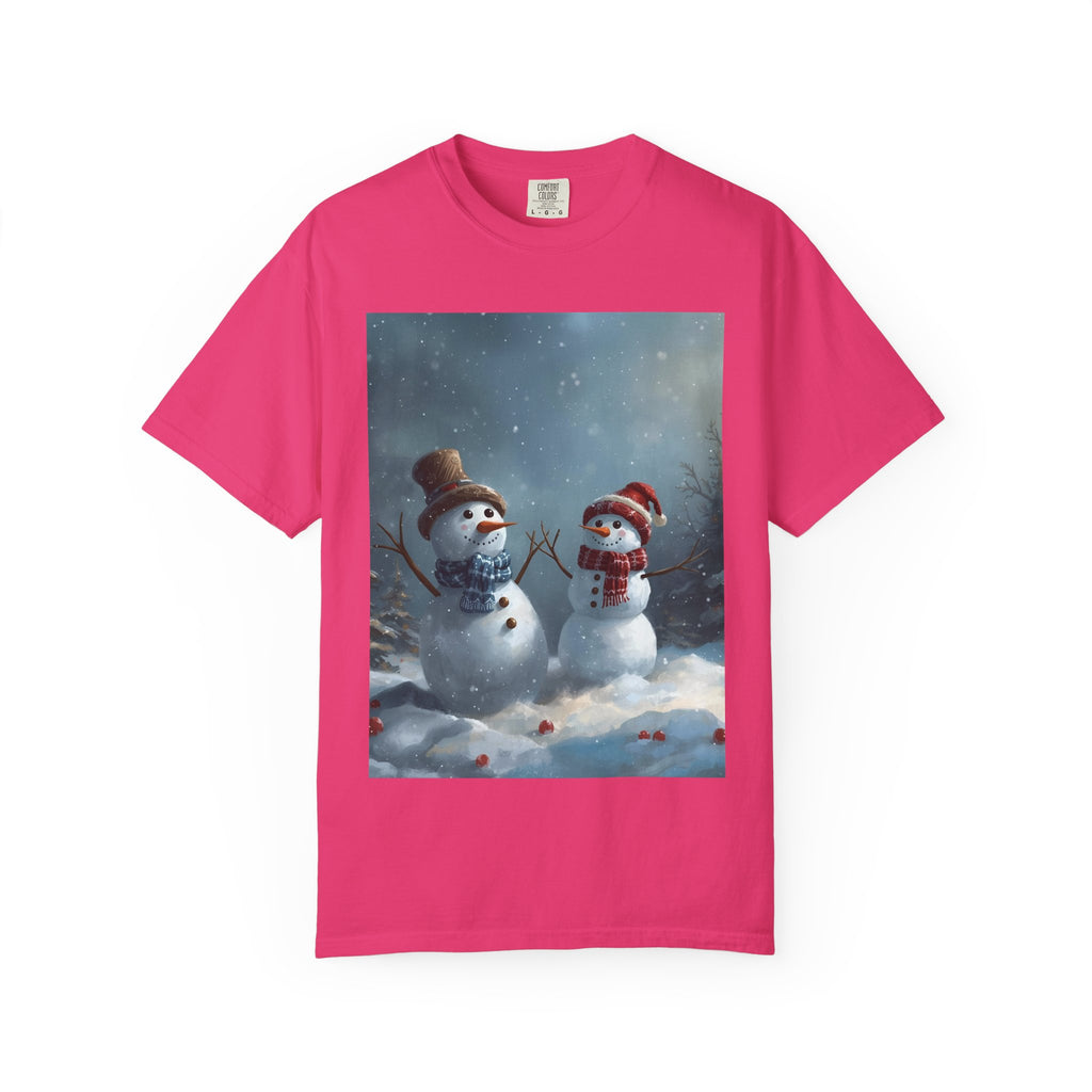 Christmas Winter Snowman T-Shirt, Festive Holiday Tee, Family Holiday Shirt, Cozy Winter Outfit, Seasonal Gift Idea