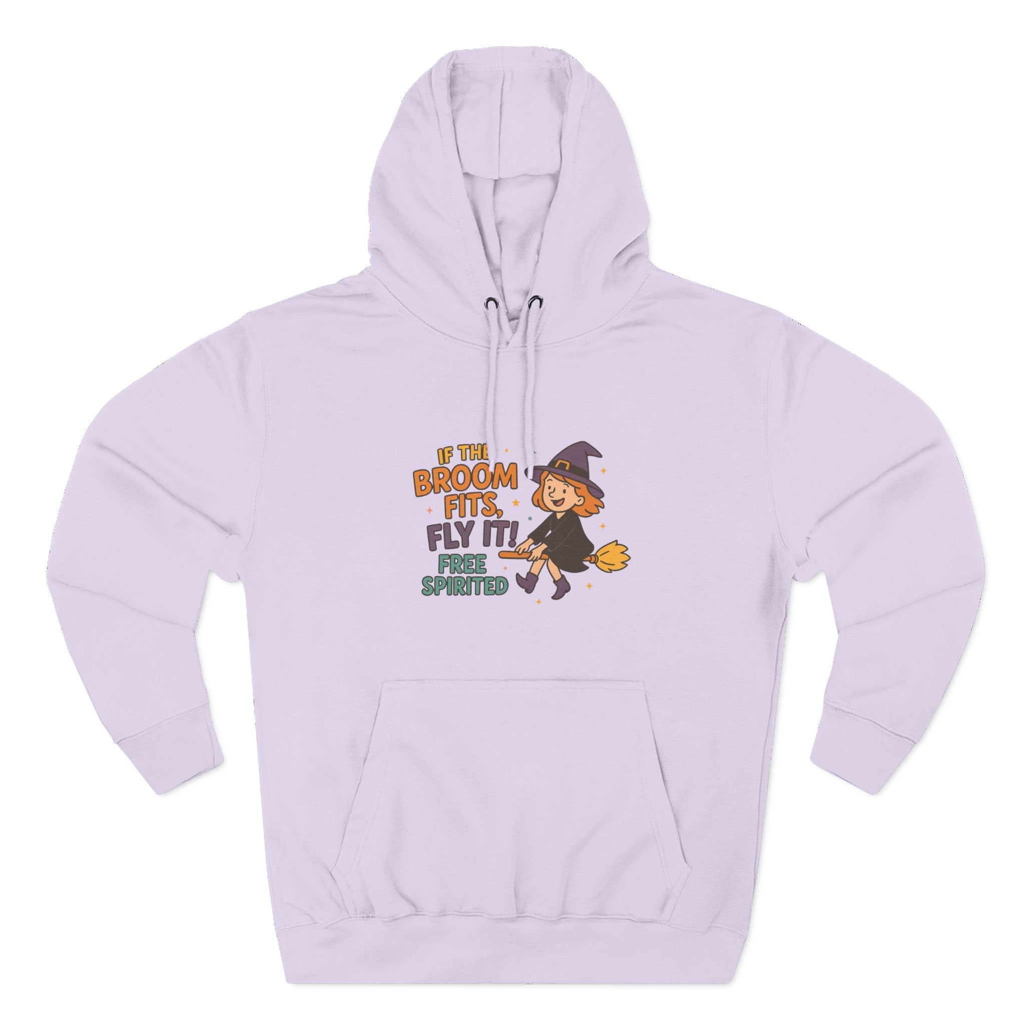 If The Broom Fits Fly It Three-Panel Fleece Hoodie
