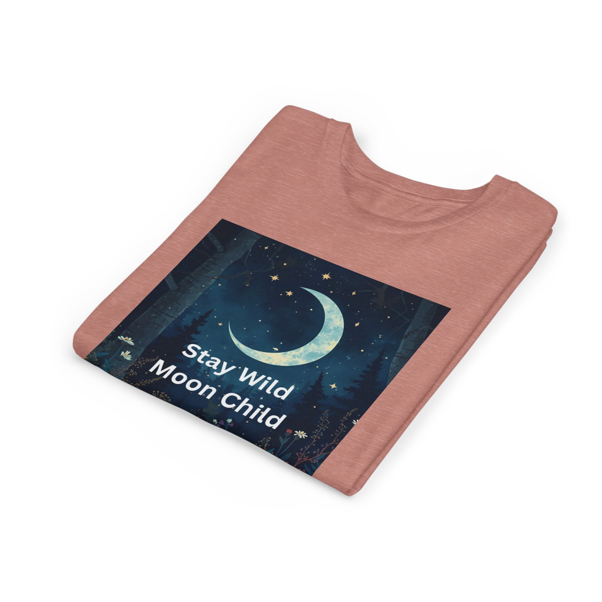 Stay Wild Moon Child Youth Tee - Adventure Tee, Nature Inspired Shirt, Cute Kids Clothing, Gift for Young Explorers, Eco-Friendly Tee