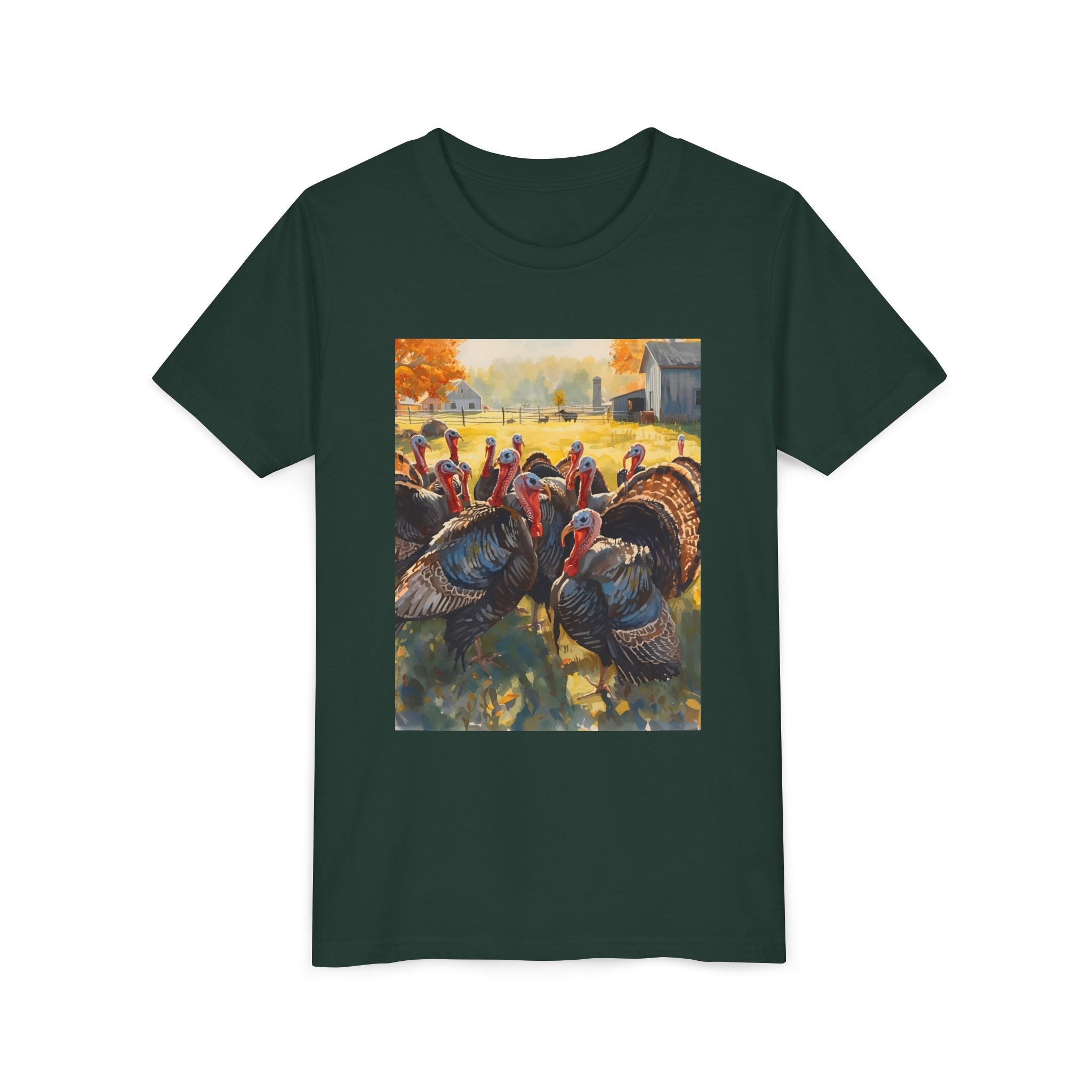 Thanksgiving Turkey Youth Short Sleeve Tee