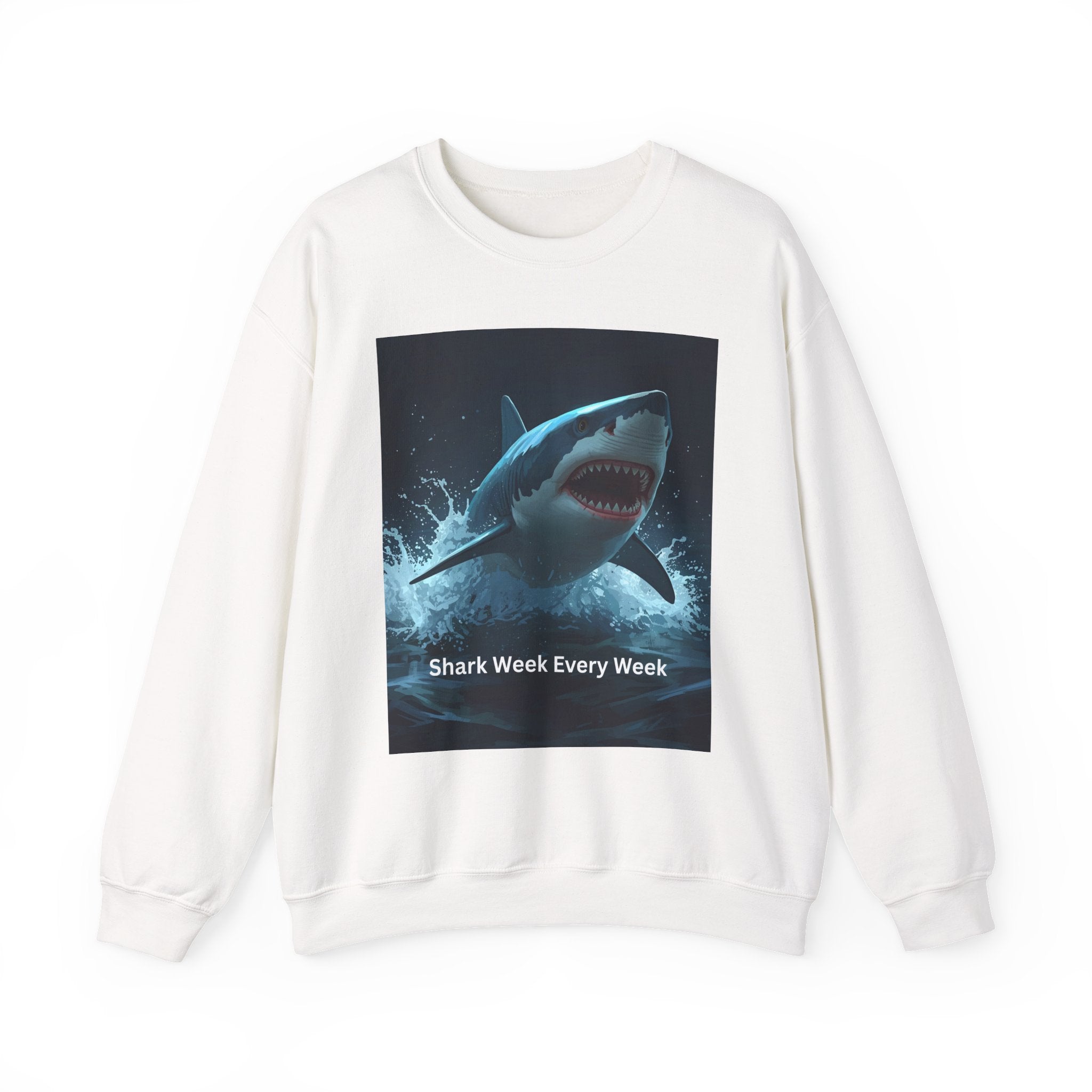 Shark Week Crewneck Sweatshirt, Fun Gift for Shark Lovers, Cozy Apparel for Beach Lovers, Unique Summer Fashion, Undersea Adventure [...]