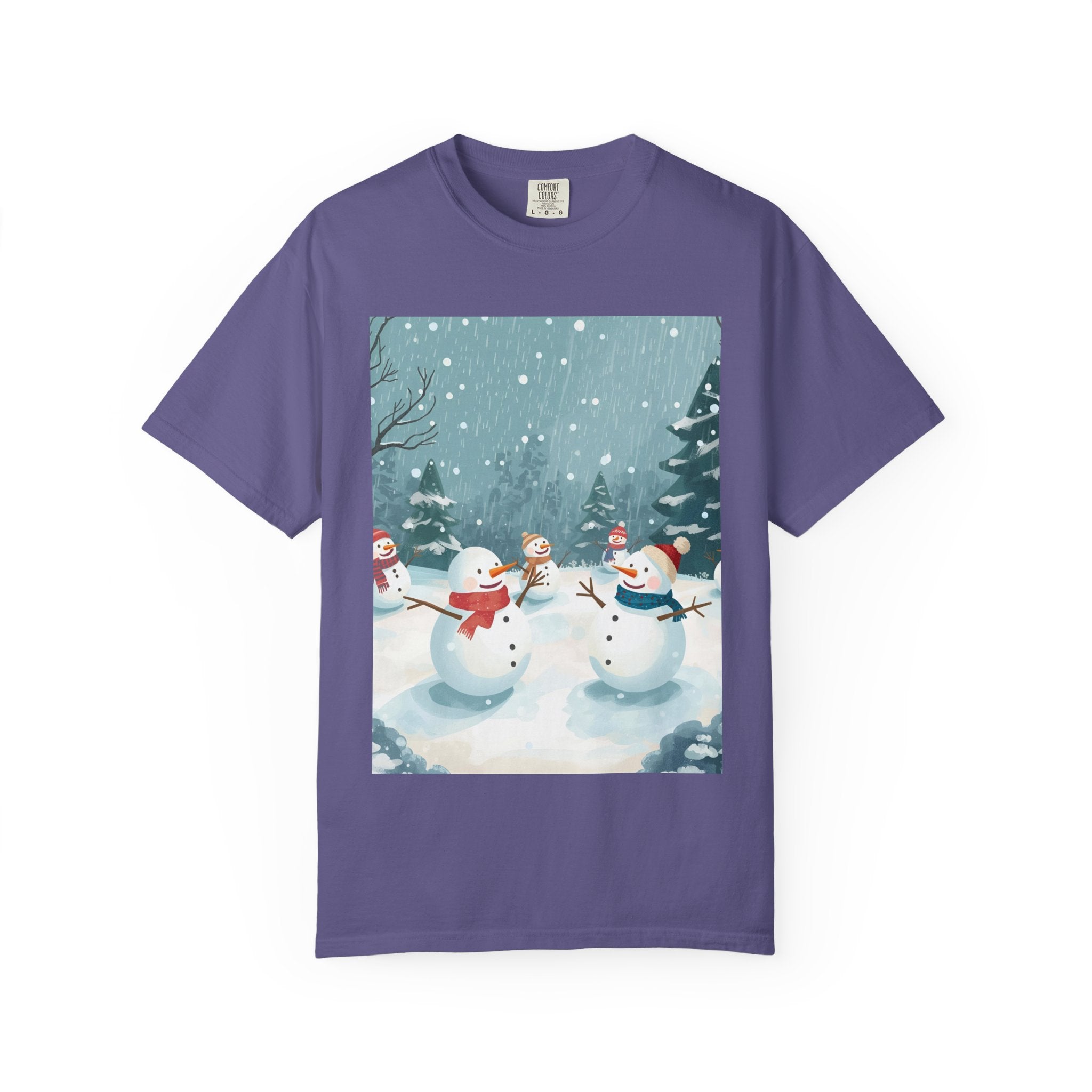 Festive Christmas Winter Wonderland Snowman T-shirt | Holiday Tee, Christmas Apparel, Gift for Him/Her, Graphic Shirt, Seasonal Fashion