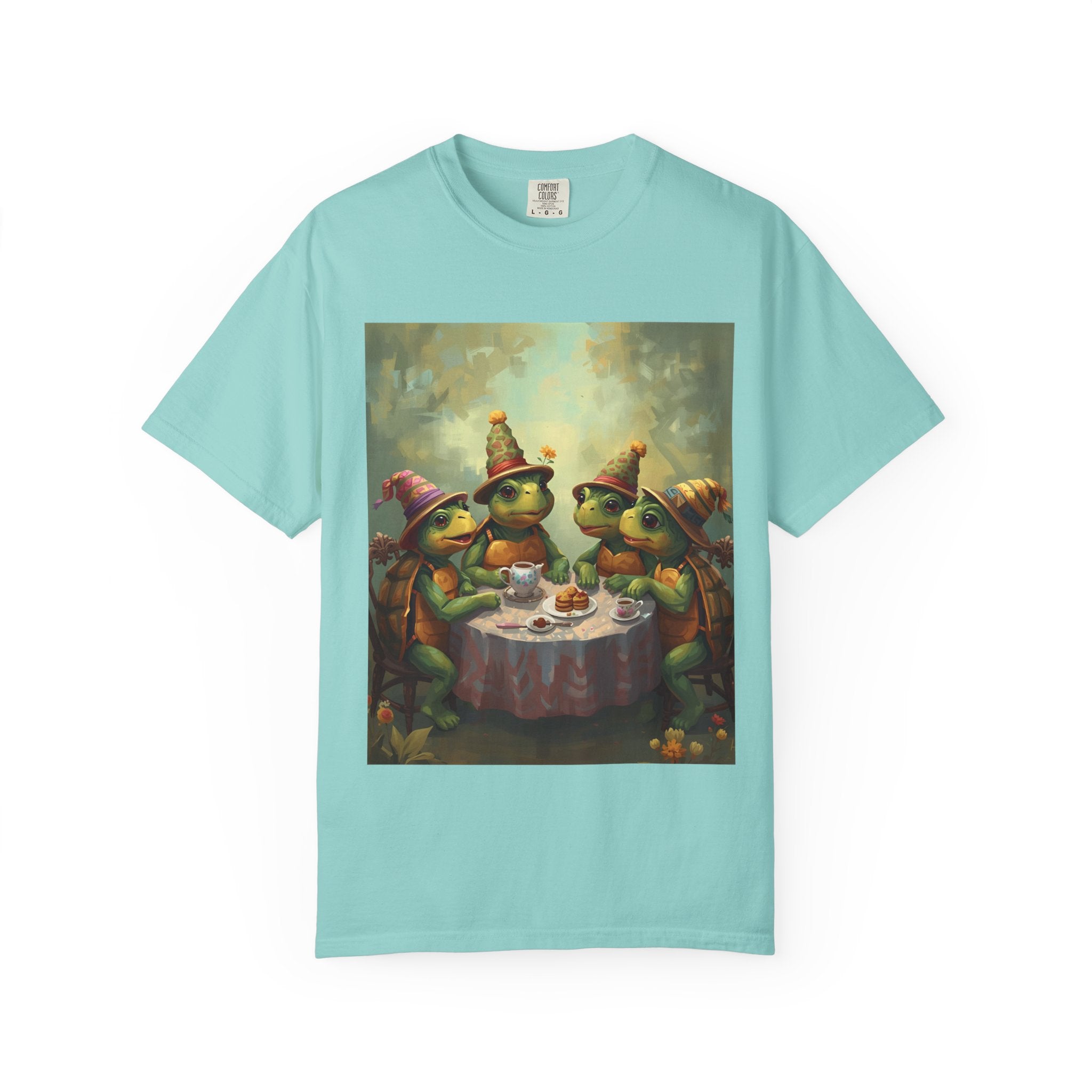 Whimsical Turtle Unisex Garment-Dyed T-shirt