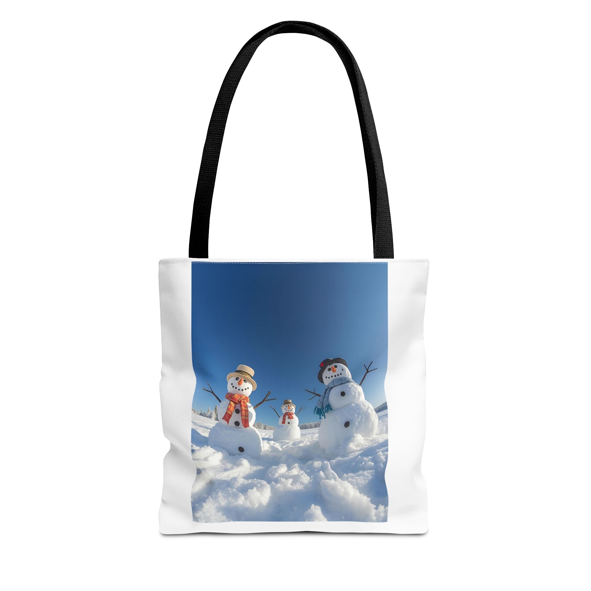 Festive Christmas Snowman Family Tote Bag (AOP)