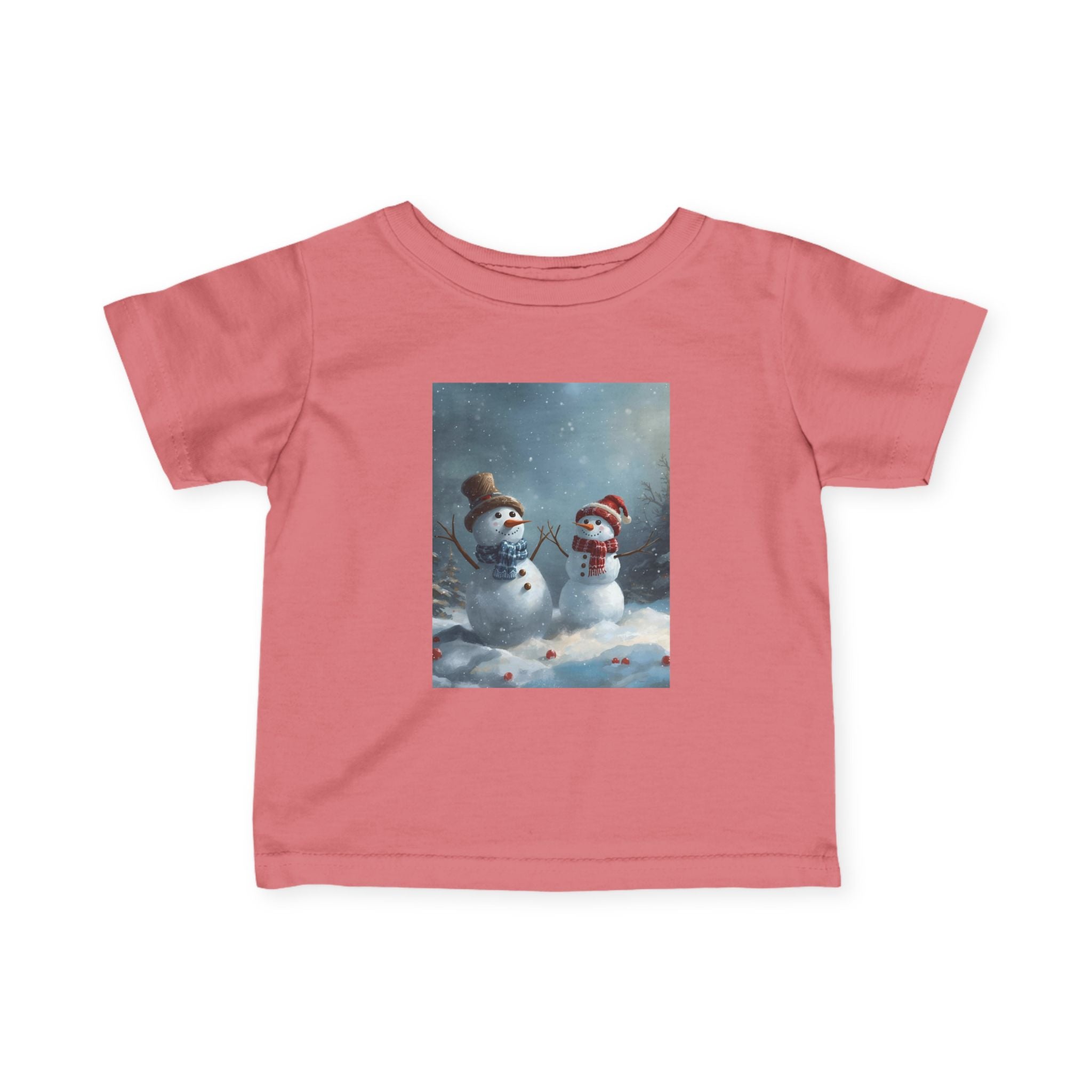 Christmas Snowman Winter Wonderland Infant Tee, Snowman Baby Shirt, Cute Kids Winter Clothes, Holiday Toddler Outfit, Cozy Preschool Apparel