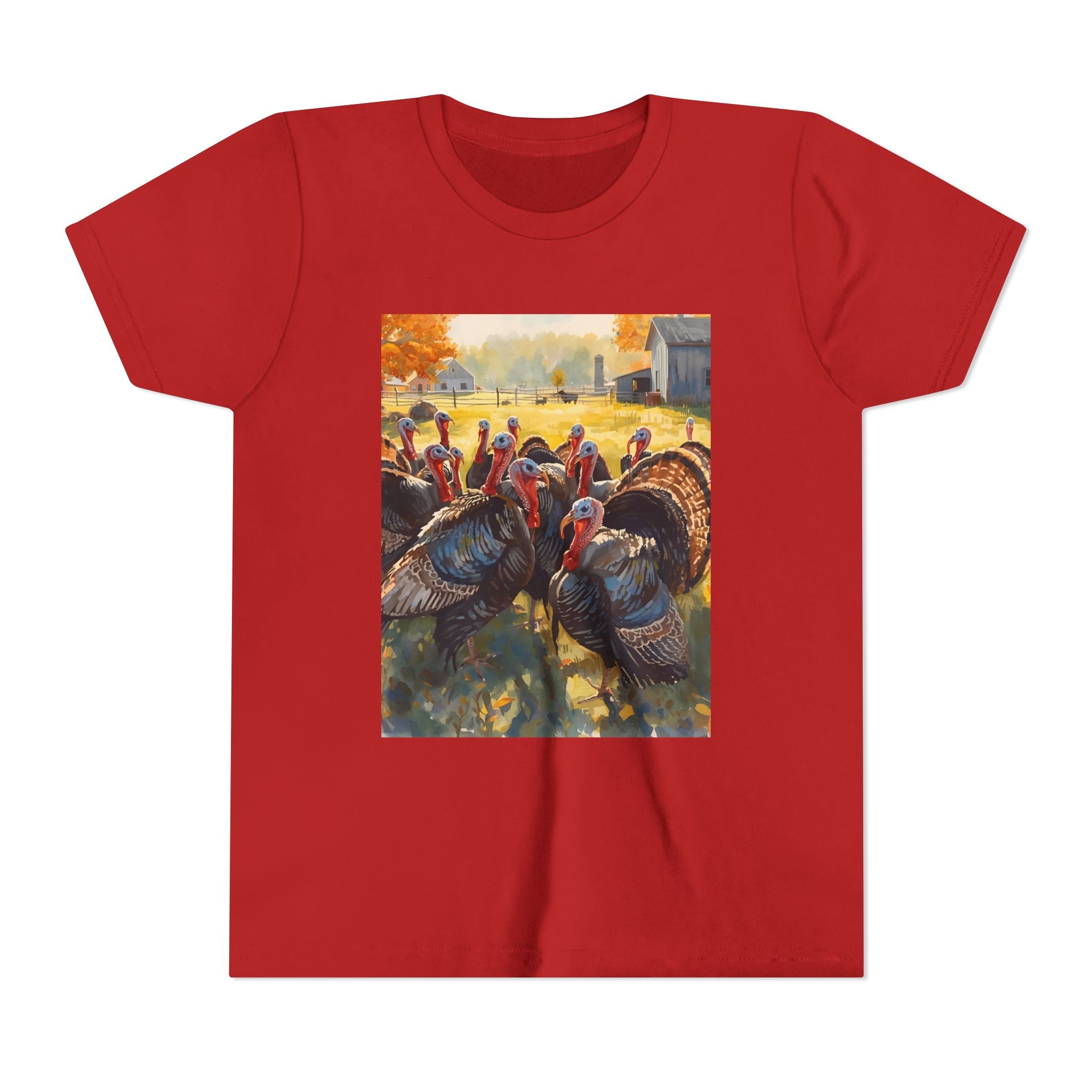 Thanksgiving Turkey Youth Short Sleeve Tee