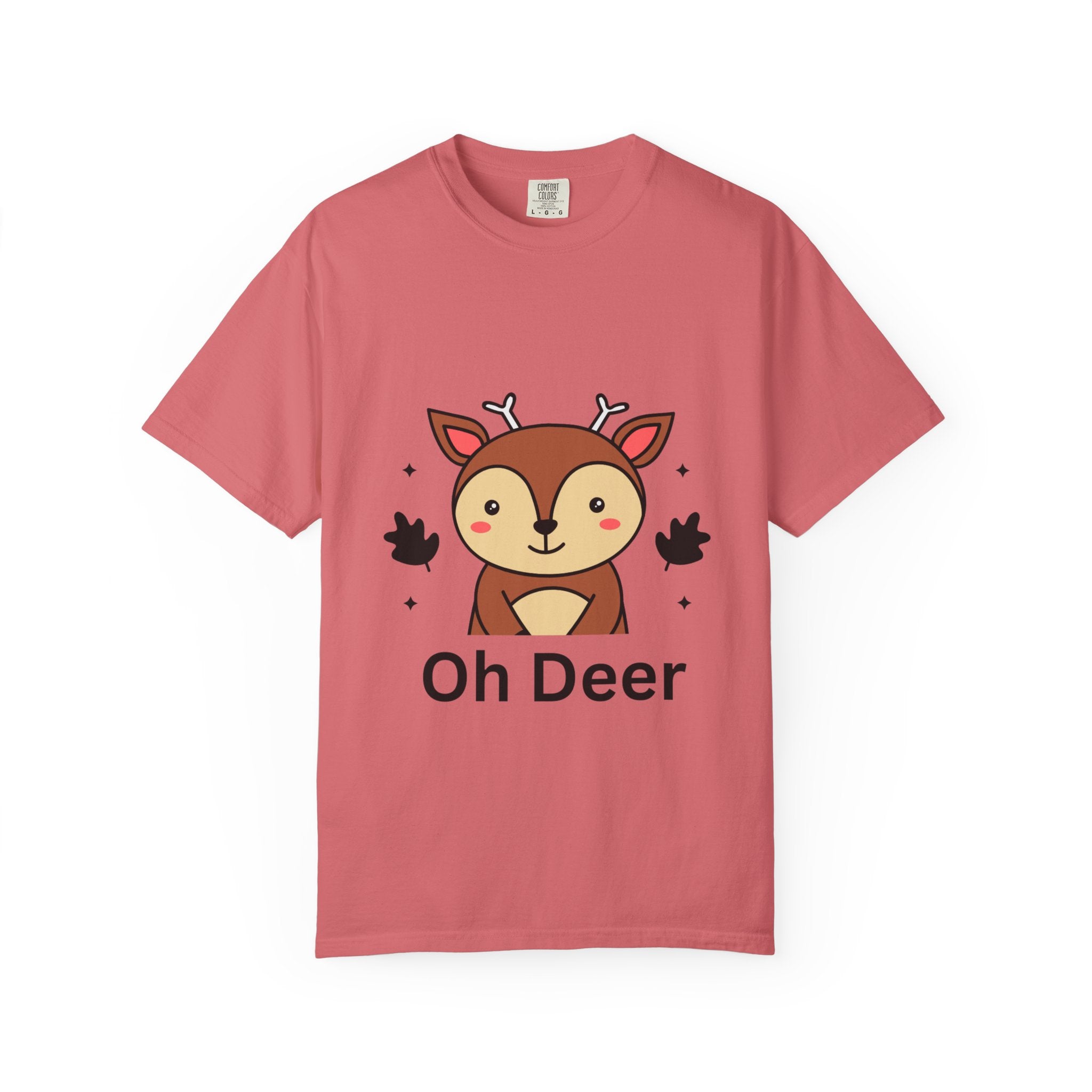 Cute Animal Graphic T-Shirt, Oh Deer Tee, Gift for Animal Lovers, Funny Shirt for Family, Casual Wear, Unisex Fashion