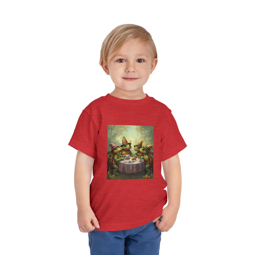 Whimsical Turtle Toddler Short Sleeve Tee