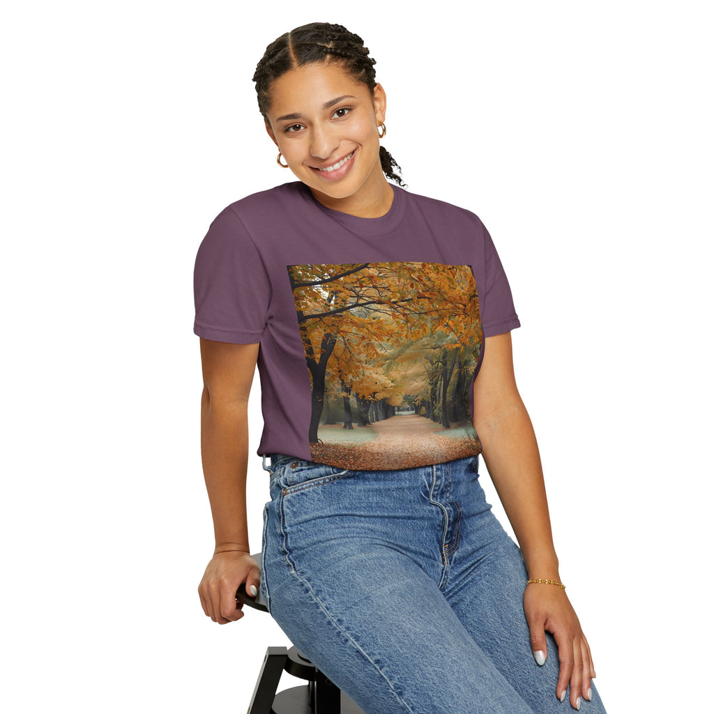 Autumn Pathways Unisex T-Shirt - Cozy Fall Vibes, Nature Lover's Tee, Seasonal Style, Perfect for Thanksgiving, Outdoors Events