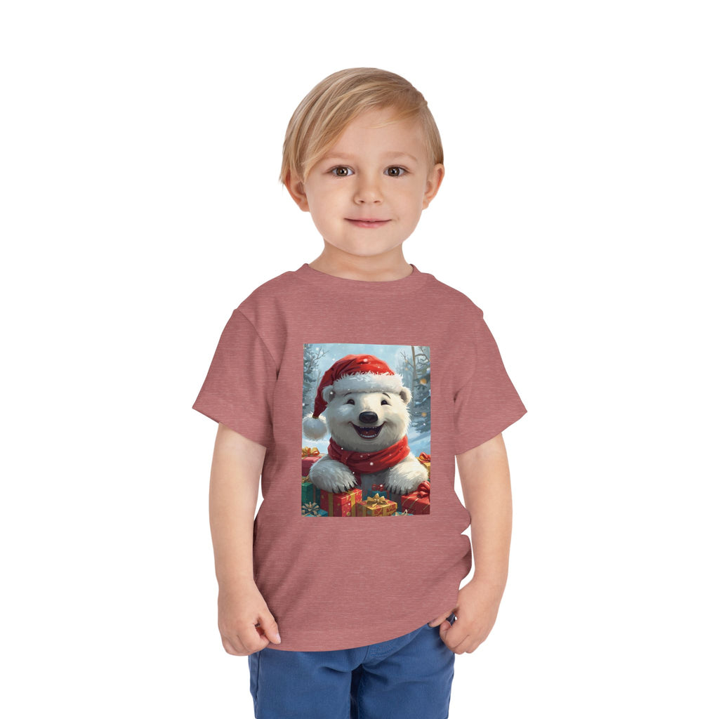 Christmas Bear Toddler Short Sleeve Tee