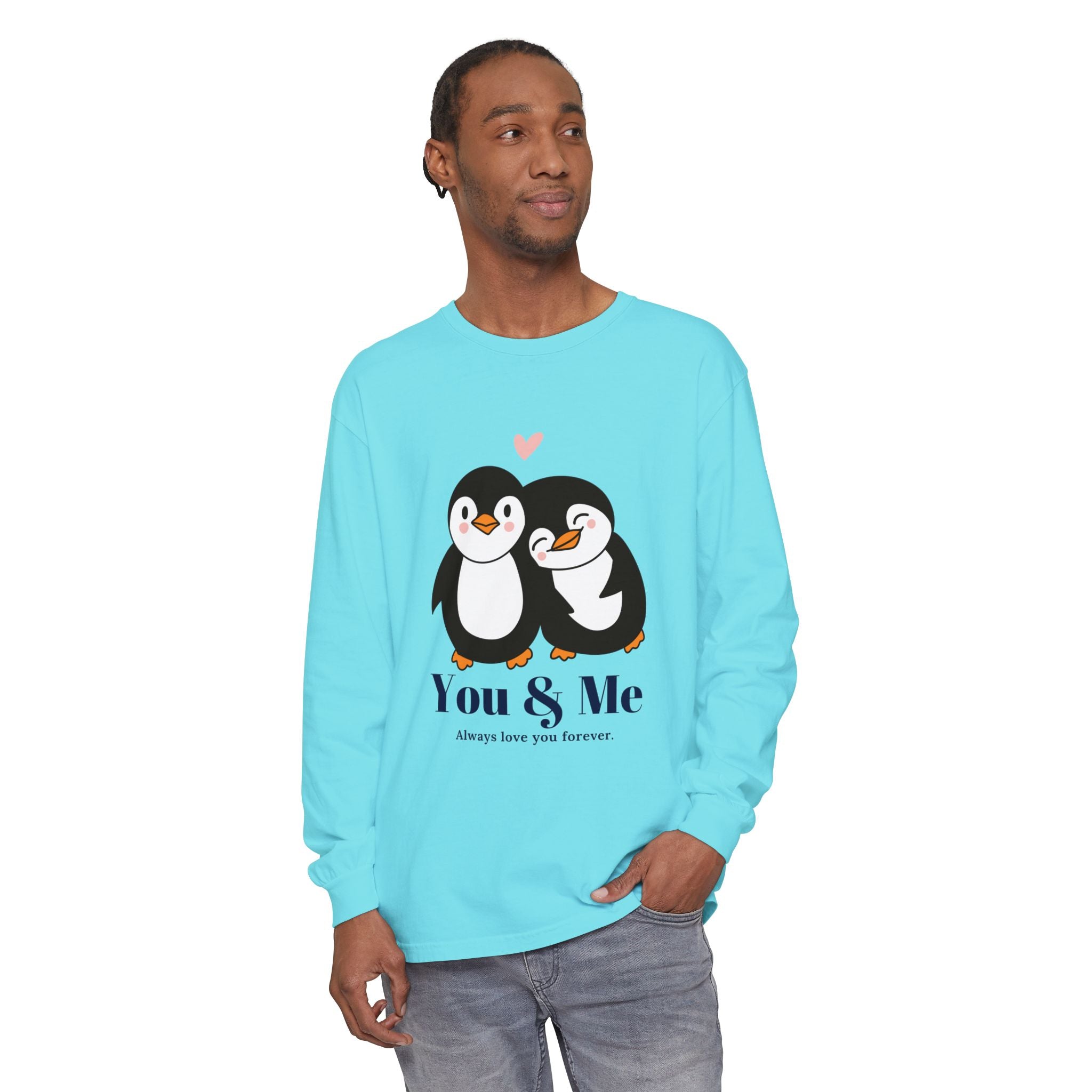 Adorable Penguin Love Long Sleeve T-Shirt | Cute Couples Gift, Valentine's Day Apparel, Matching Tees, Cozy Date Night Wear, [...]