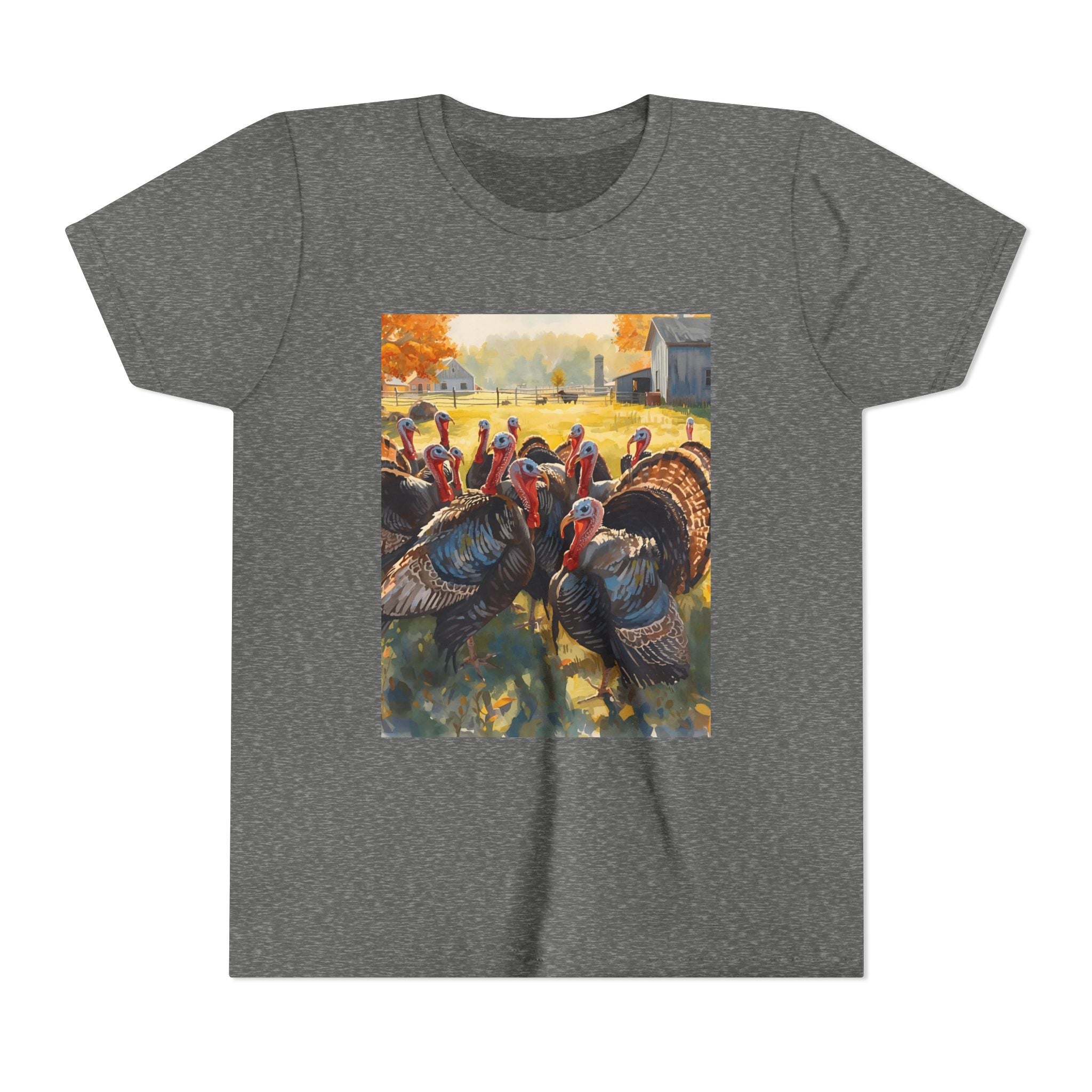 Thanksgiving Turkey Youth Short Sleeve Tee