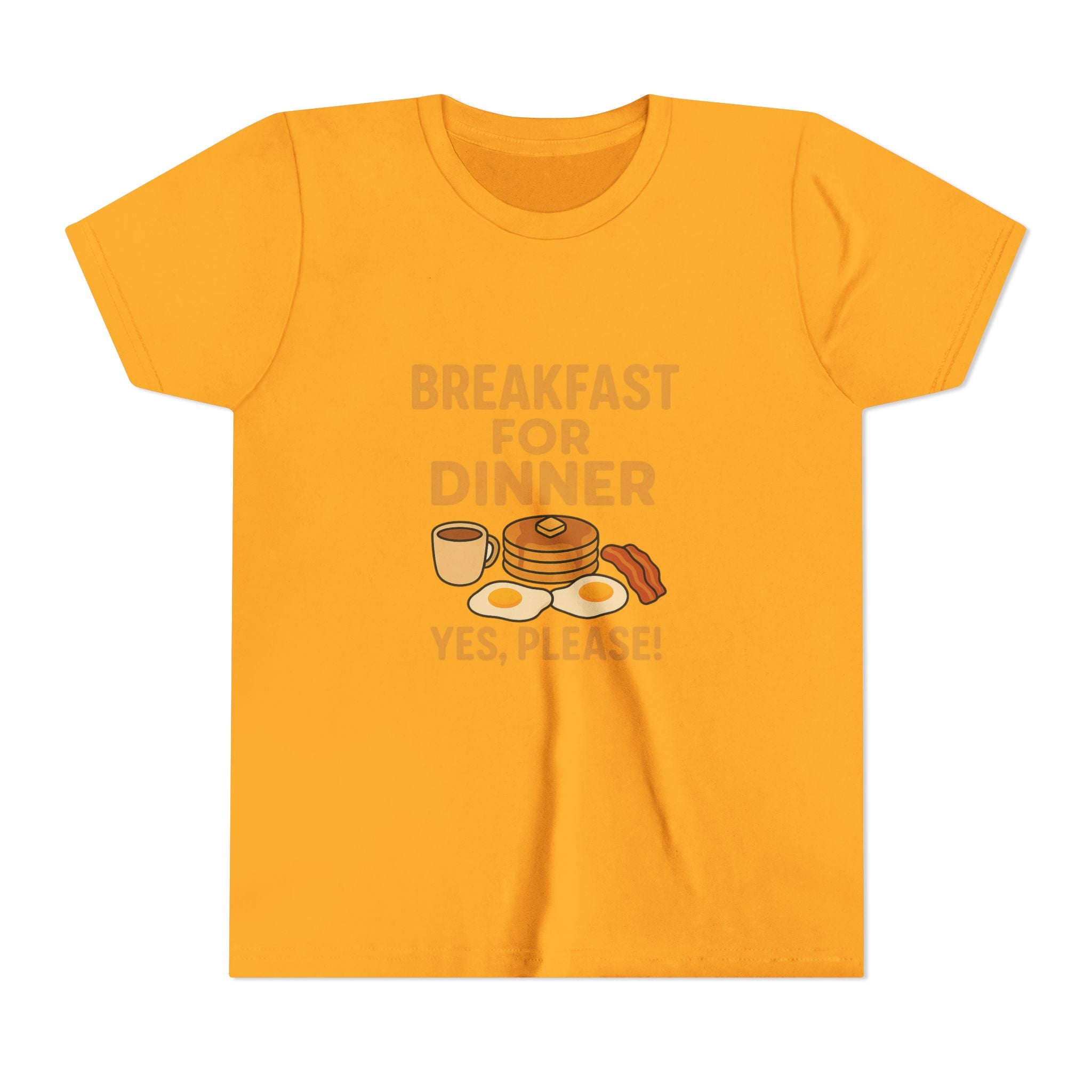 Breakfast For Dinner Youth Short Sleeve Tee