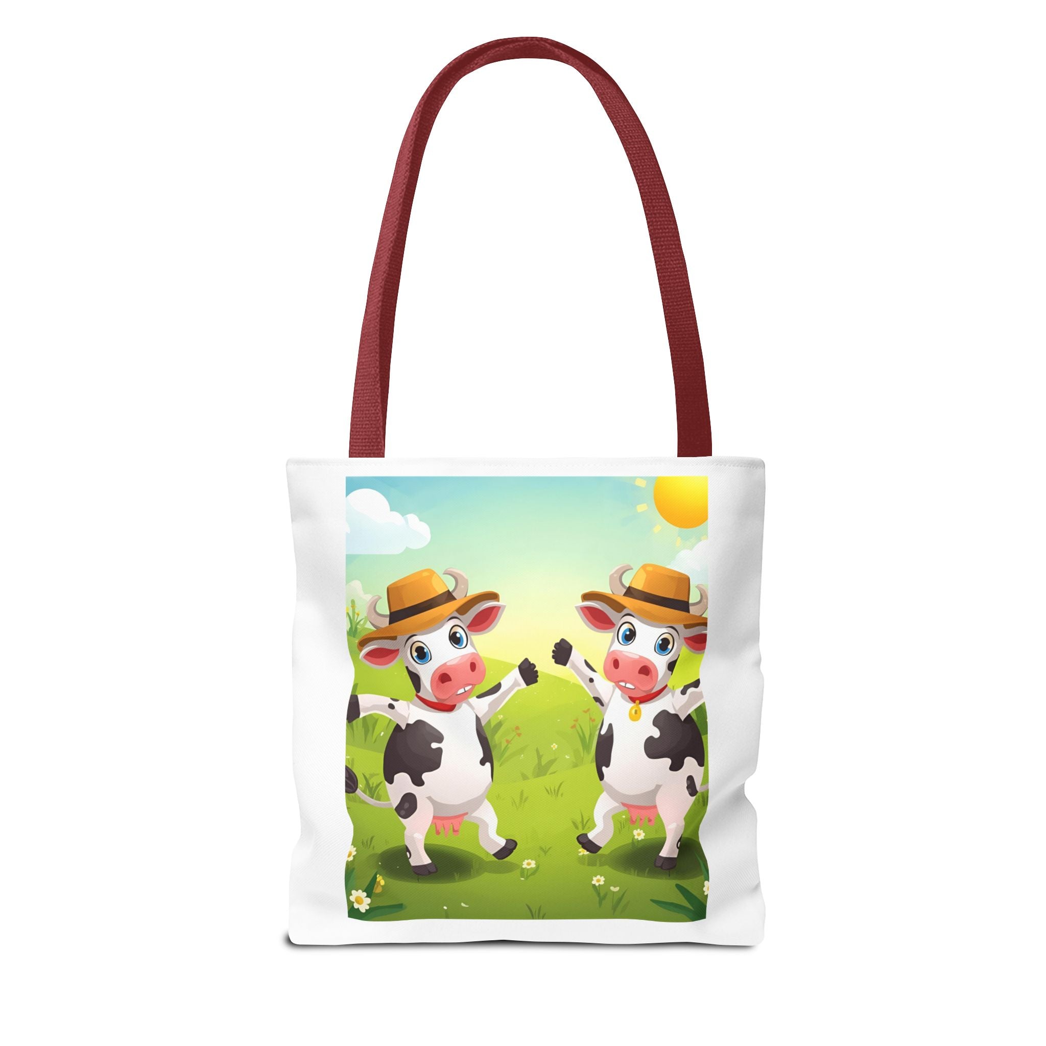 Cute Cow Tote Bag, Farm Animal Lover Gift, Eco-Friendly Shopping Bag, Fun Grocery Tote, Kids' Cartoon Bag