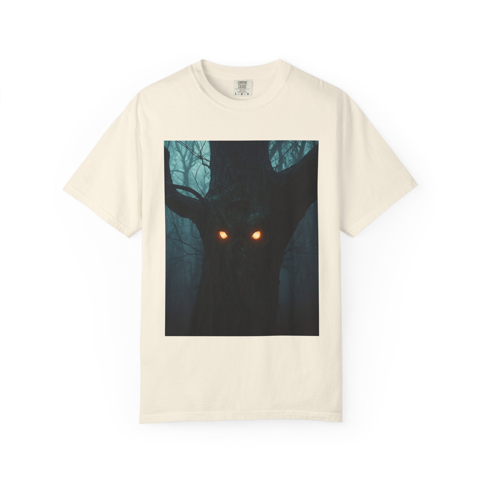 Spooky Forest Creature Unisex T-Shirt, Casual Wear, Gift for Nature Lovers, Halloween Apparel, Trendy Graphic Tee