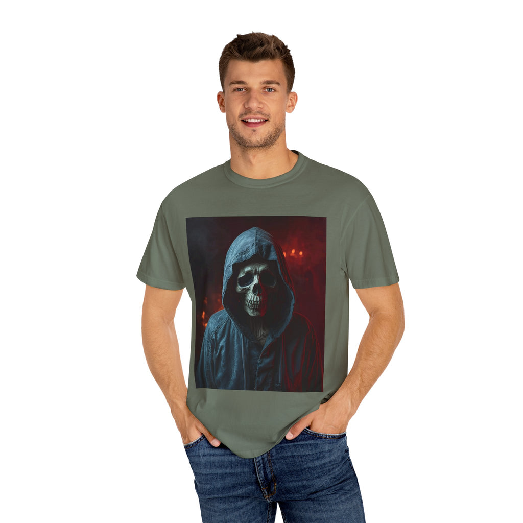 Gothic Skull T-Shirt | Unisex Vintage Tee, Halloween Shirt, Edgy Graphic Top, Unique Gift for Him/Her, Urban Style Wear