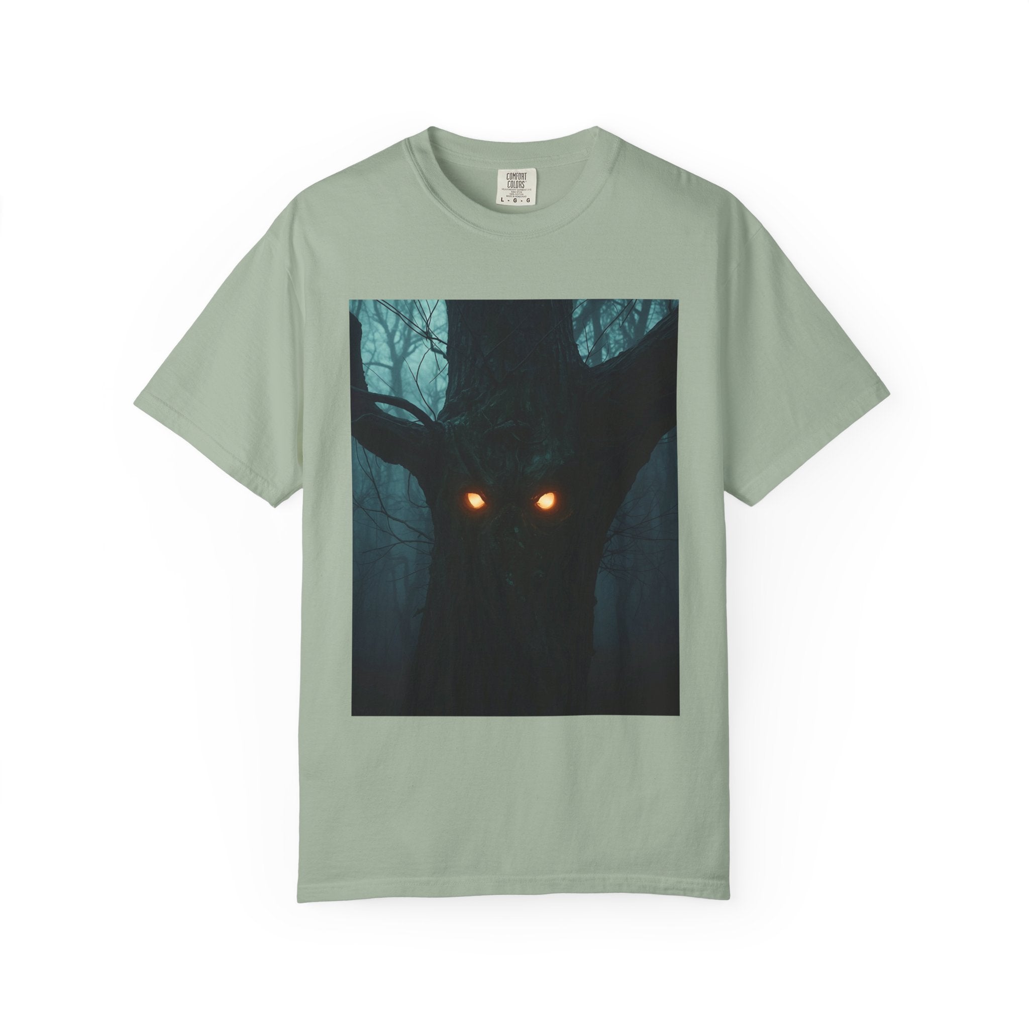 Spooky Forest Creature Unisex T-Shirt, Casual Wear, Gift for Nature Lovers, Halloween Apparel, Trendy Graphic Tee