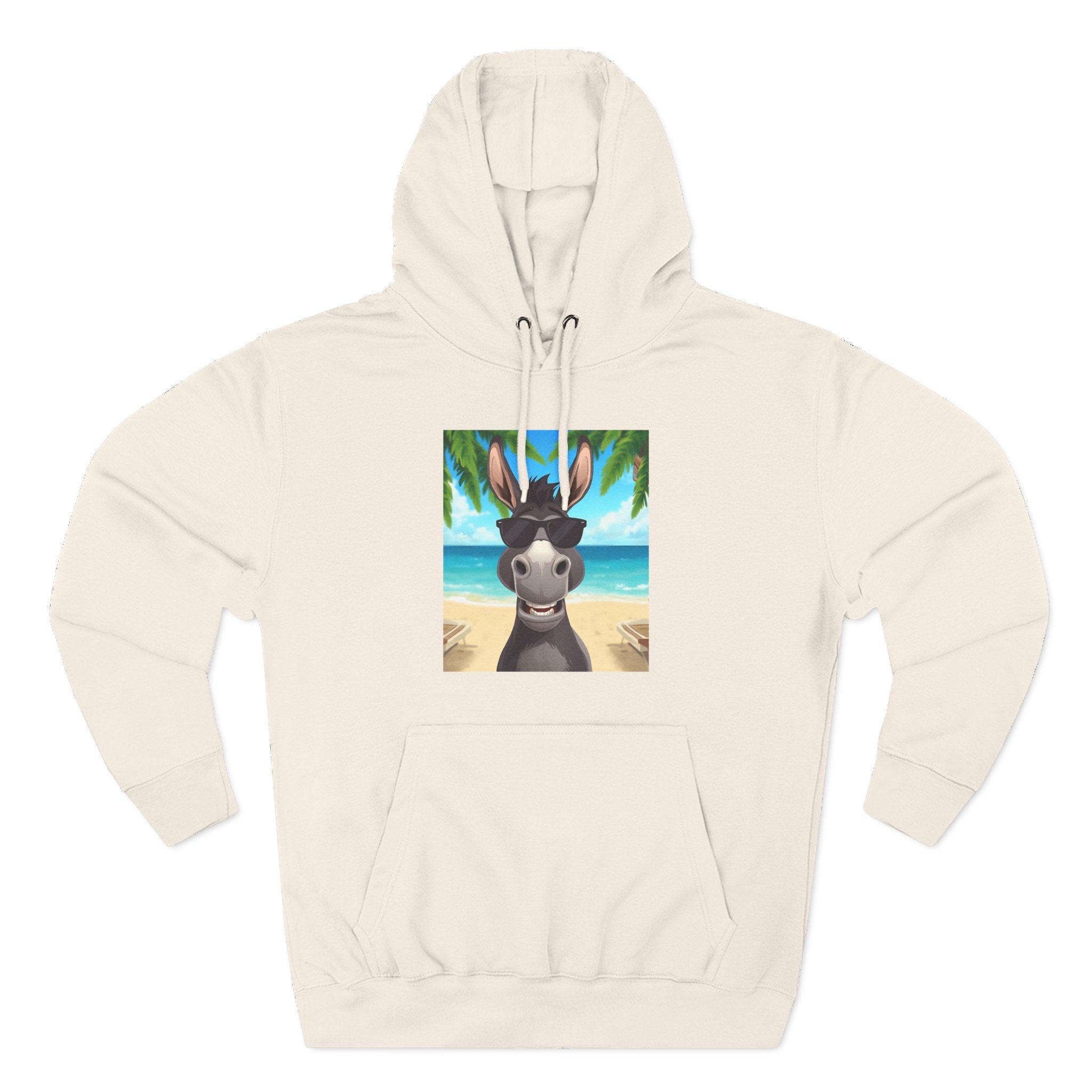 Donkey Beach Vibe Three-Panel Fleece Hoodie