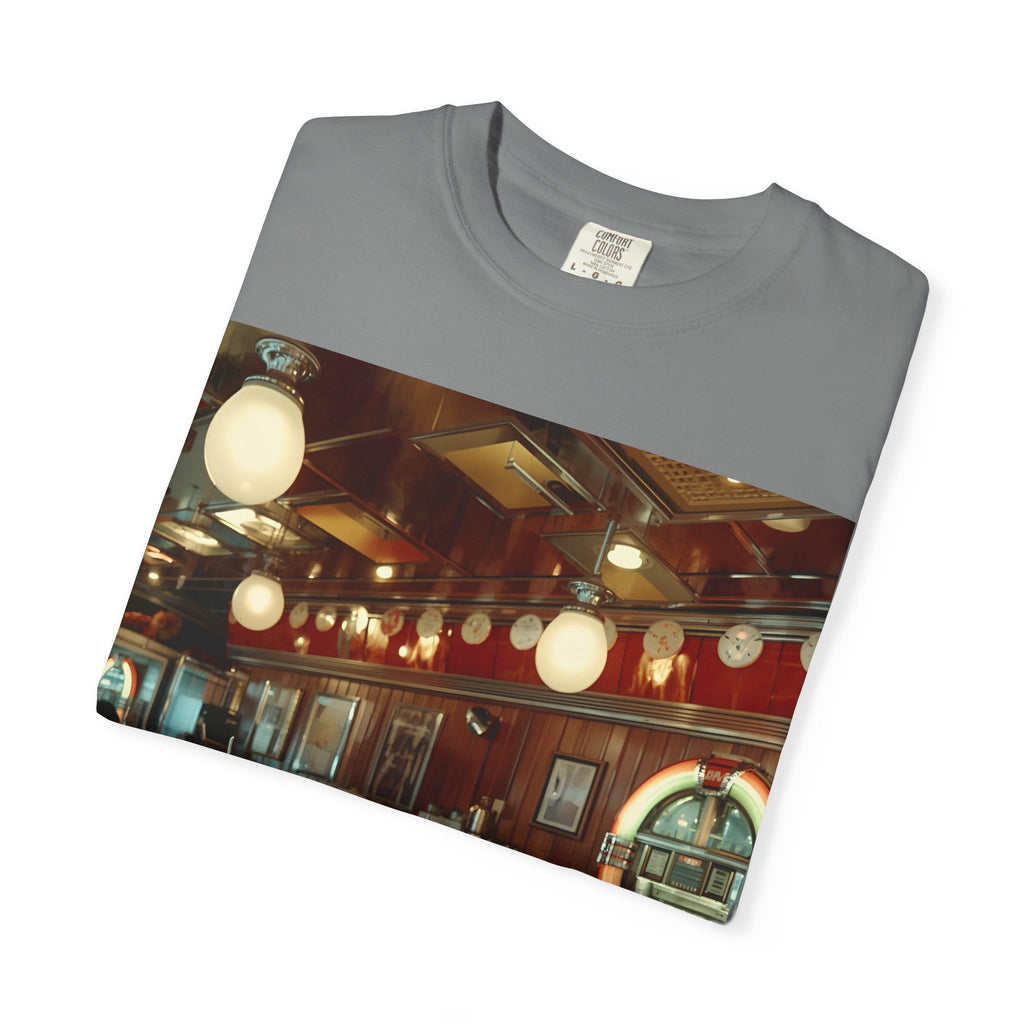 Cozy Vintage Café Vibe Unisex T-shirt, Casual Tee, Retro Style, Gift for Coffee Lovers, Summer Fashion, Everyday Wear