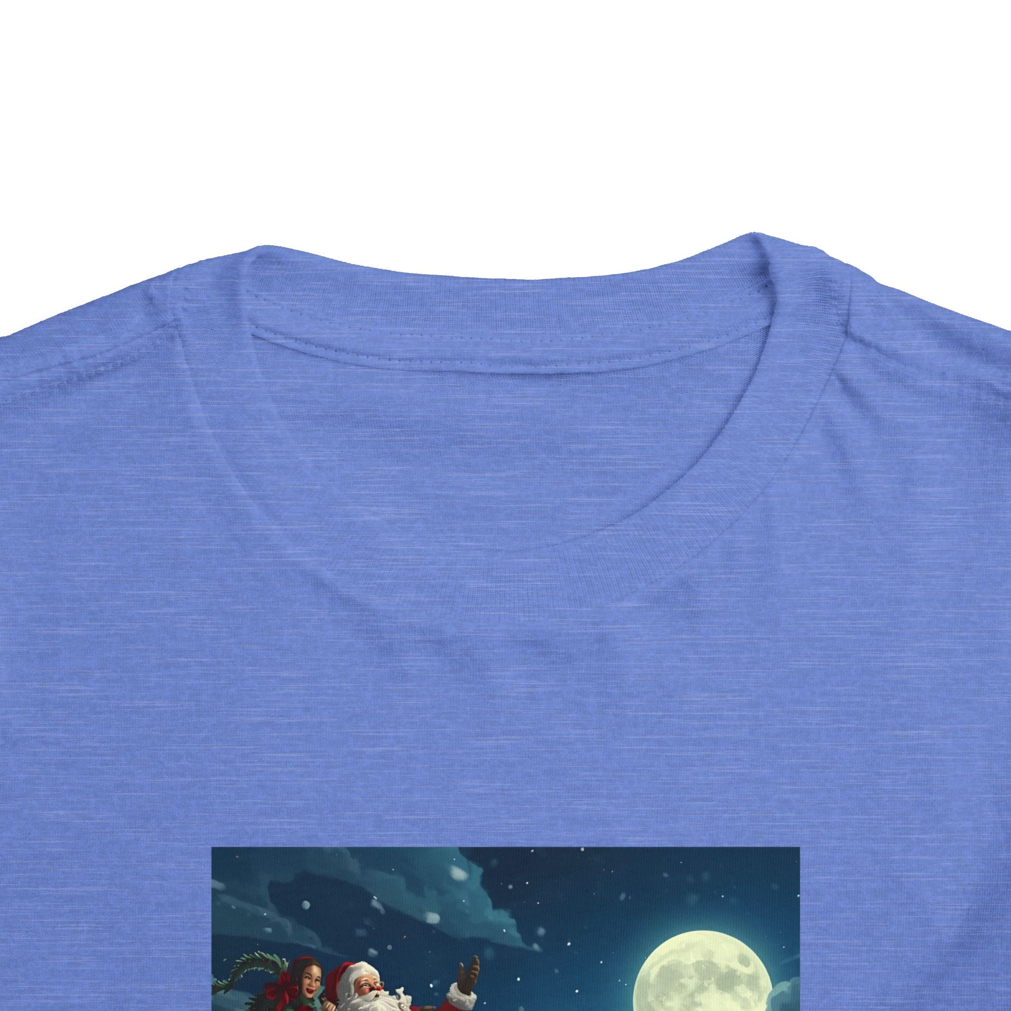 Christmas Santa Sleigh Toddler Short Sleeve Tee