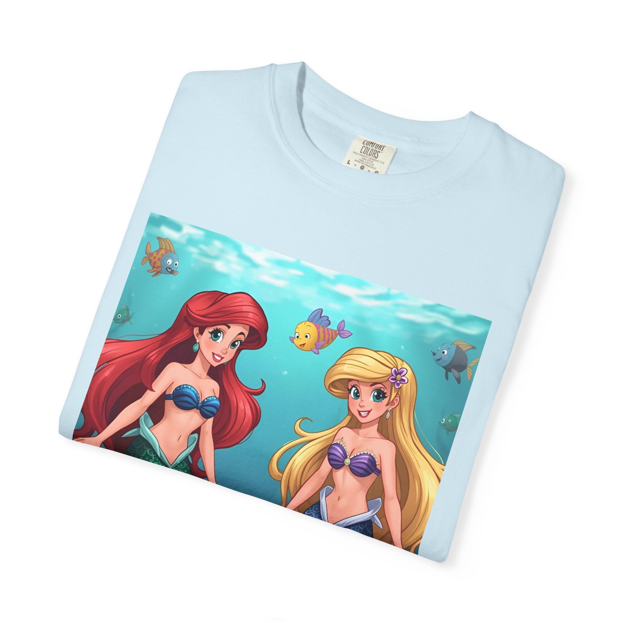 Mermaid Friends T-Shirt, Colorful Underwater Theme Tee, Gift for Sea Lovers, Perfect for Summer, Birthday Present, Beachwear