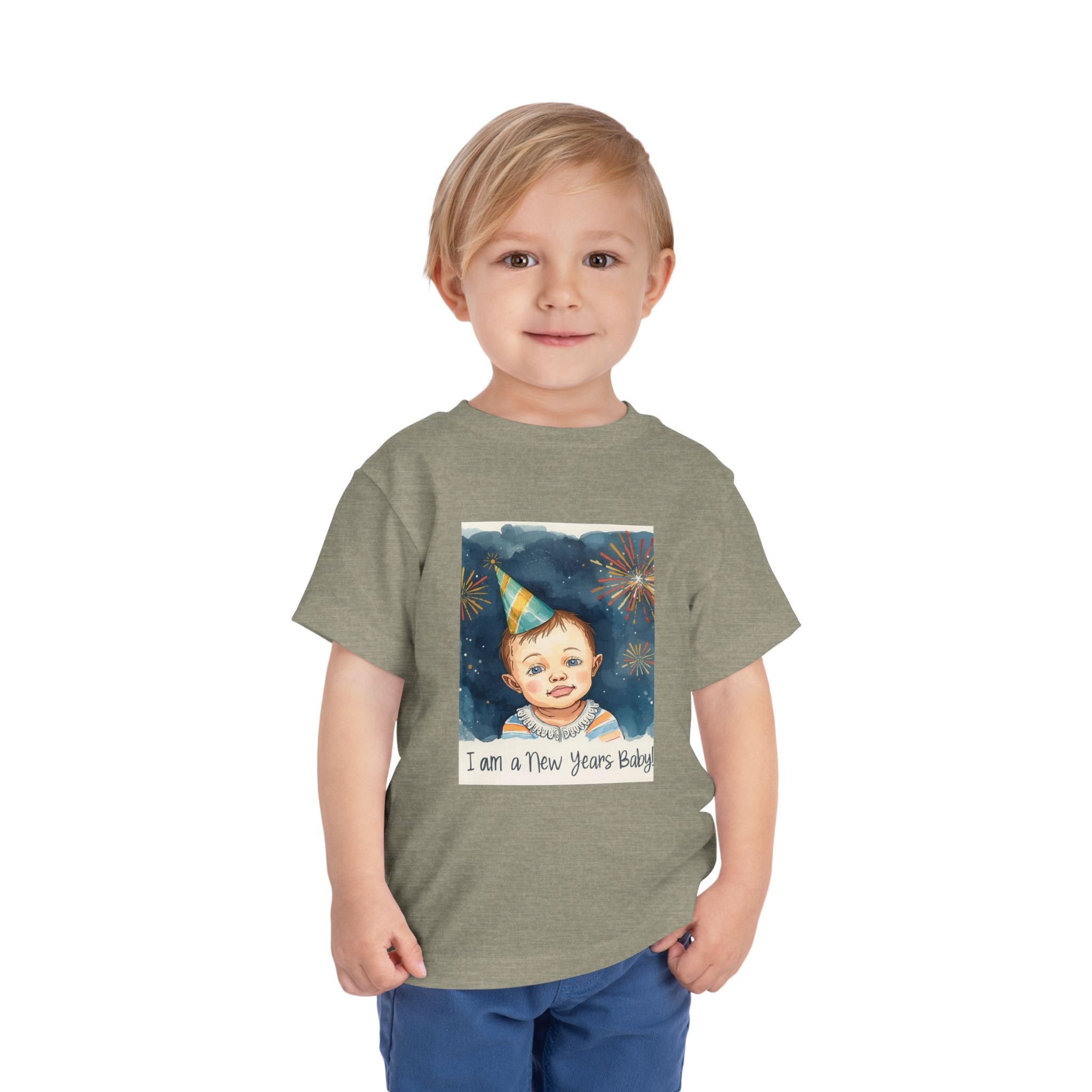 I Am A New Years Baby Toddler Short Sleeve Tee