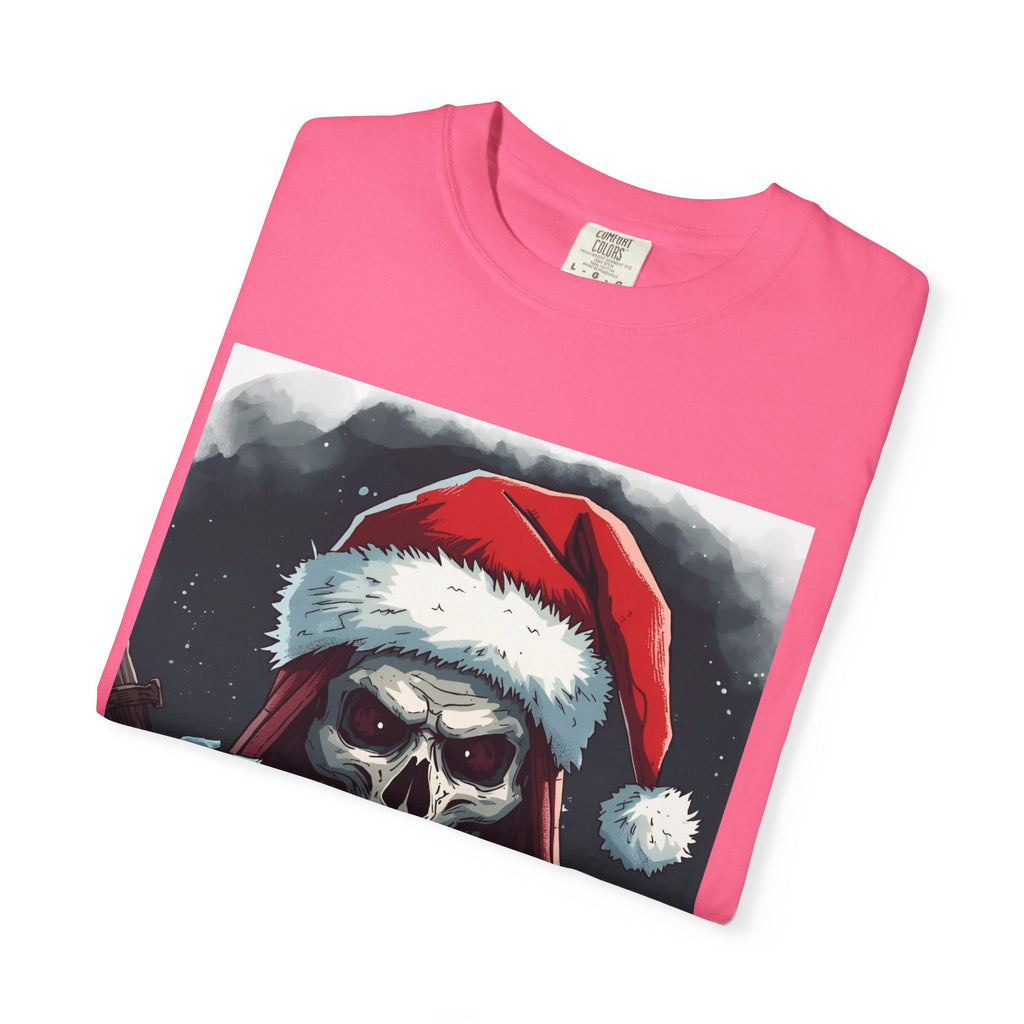 Christmas Skeleton T-Shirt, Unisex Holiday Tee, Funny Graphic Shirt, Unique Gift, Halloween & Christmas Apparel