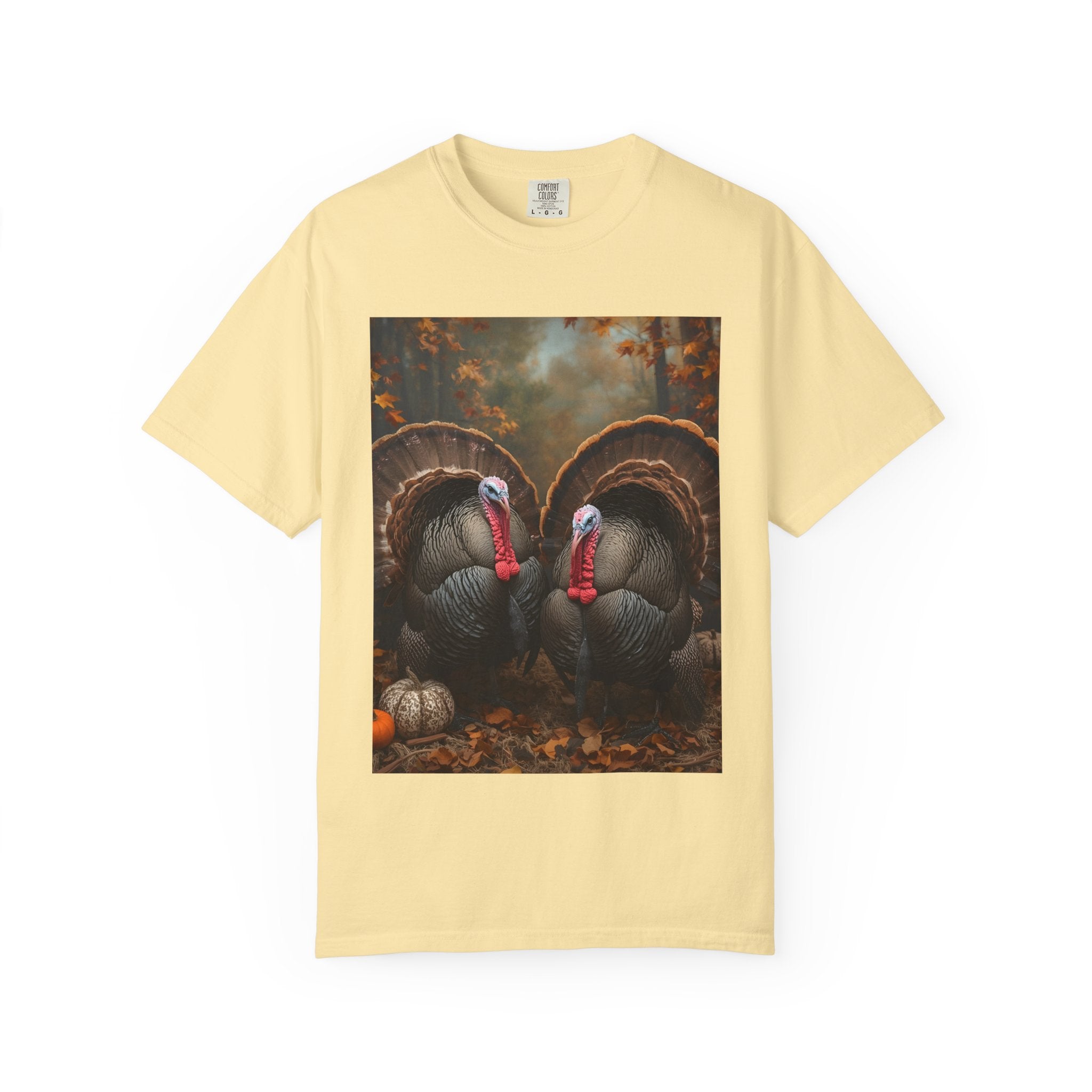Thanksgiving Turkey Graphic Tee, Unisex Gift for Fall, Harvest Party Shirt, Cute Casual Outfit, Family Gathering Apparel
