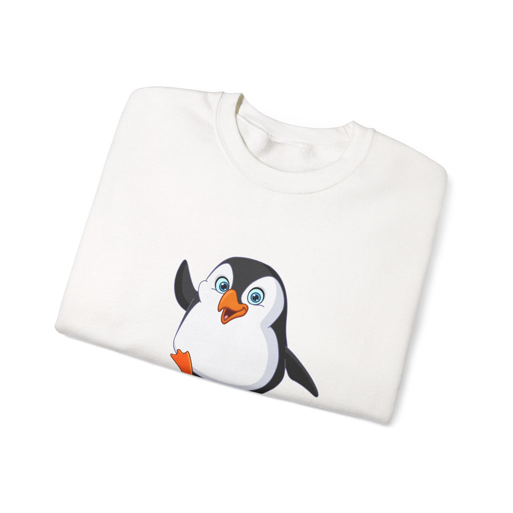 Penguin Spirit Animal Crewneck Sweatshirt - Cozy Gift for Animal Lovers, Winter Layer, Cute Sweatshirt, Funny Gift, Casual Wear