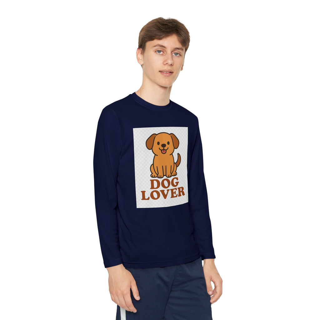 Dog Lover Youth Long Sleeve Competitor Tee