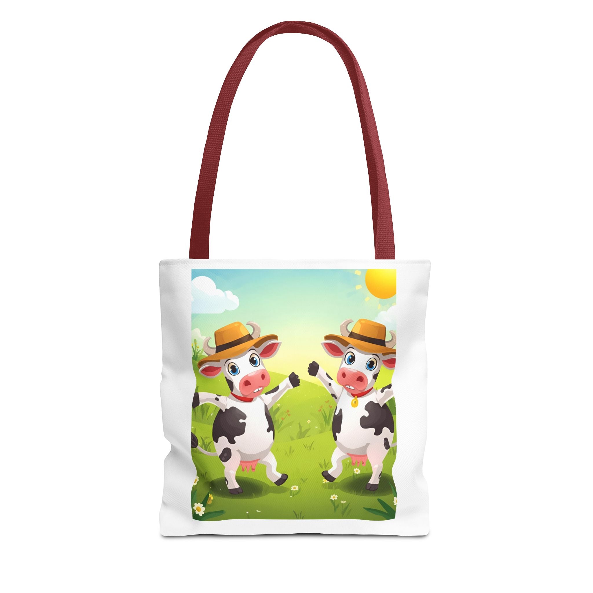 Cute Cow Tote Bag, Farm Animal Lover Gift, Eco-Friendly Shopping Bag, Fun Grocery Tote, Kids' Cartoon Bag