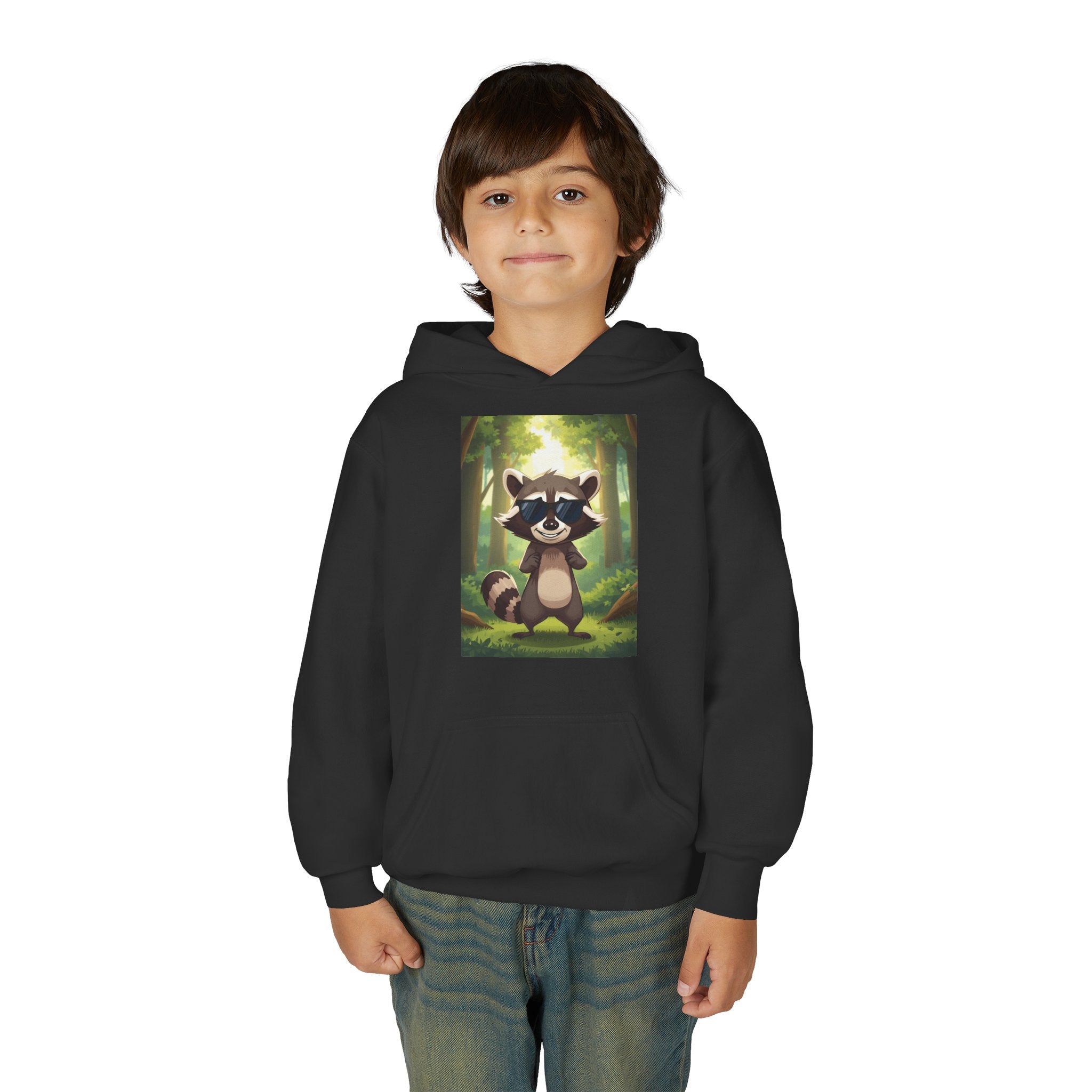 Raccoon Youth Heavy Blend Hooded Sweatshirt