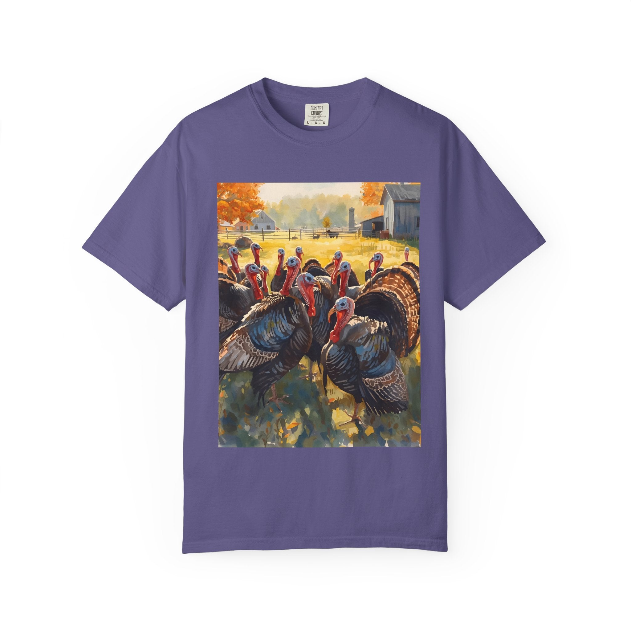 Thanksgiving Turkey T-Shirt, Unisex Holiday Shirt, Fall Apparel, Cozy Gift, Autumn Fashion