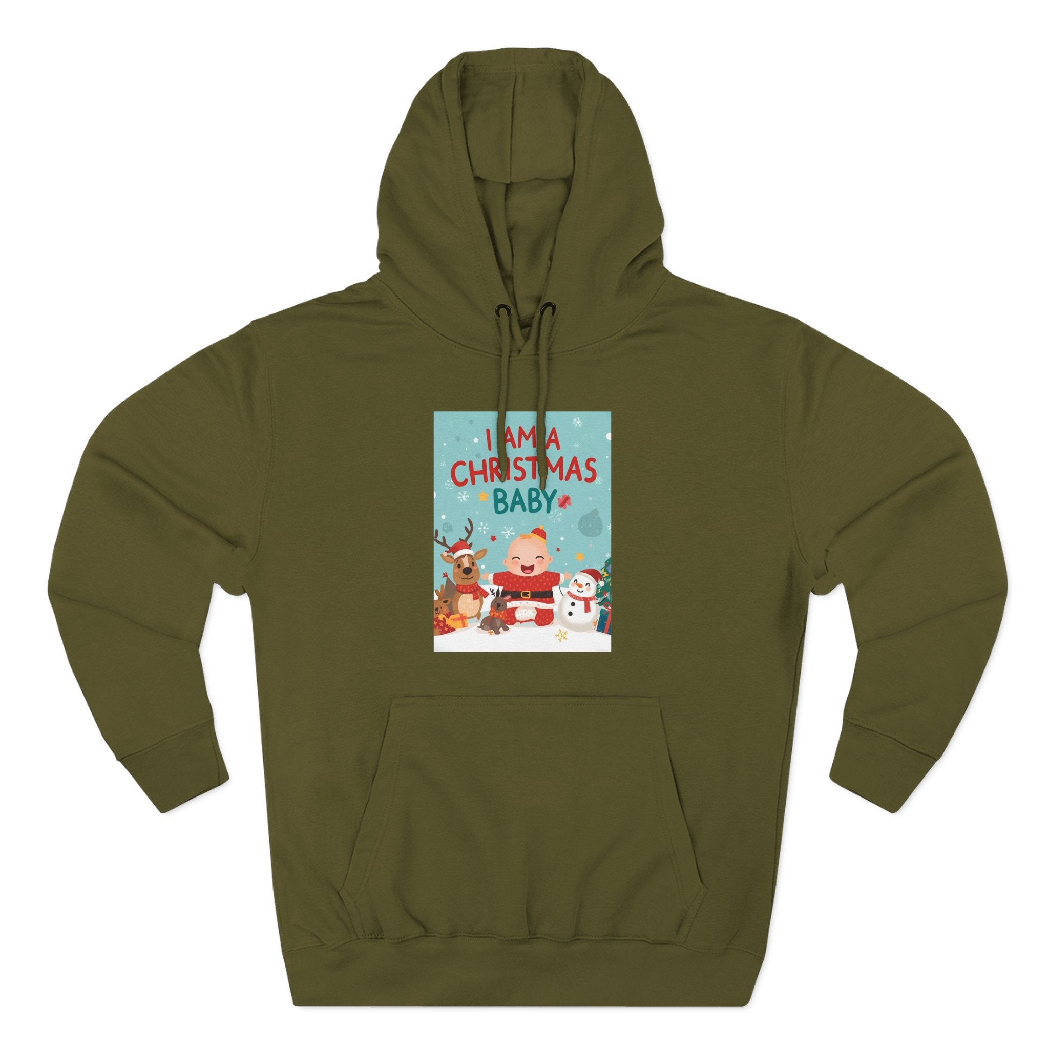 Chrstmas Three-Panel Fleece Hoodie