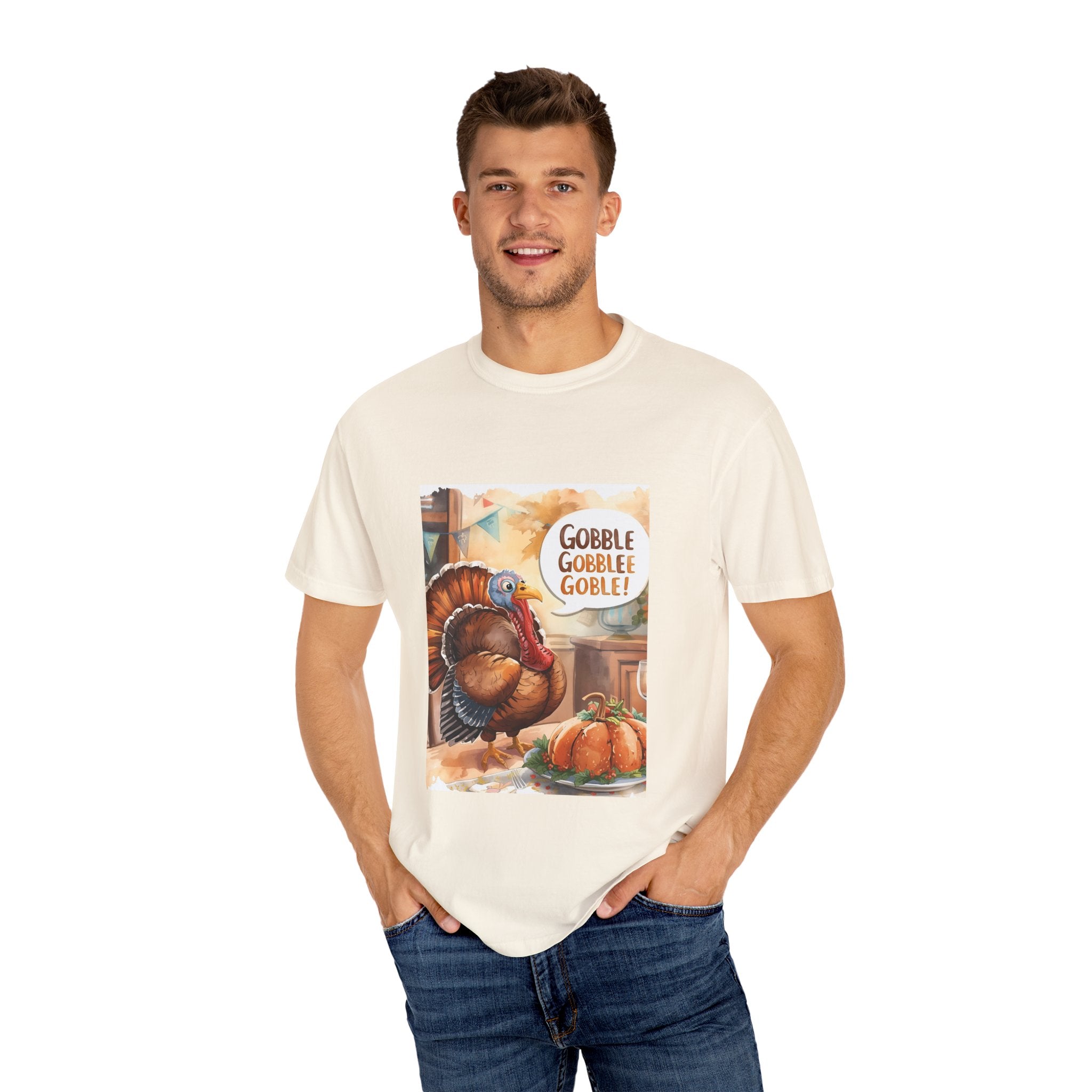Thanksgiving Turkey T-Shirt | Gobble Gobble Graphic Tee | Fall Apparel, Holiday Gift, Casual Wear, Unisex Style, Autumn Collection